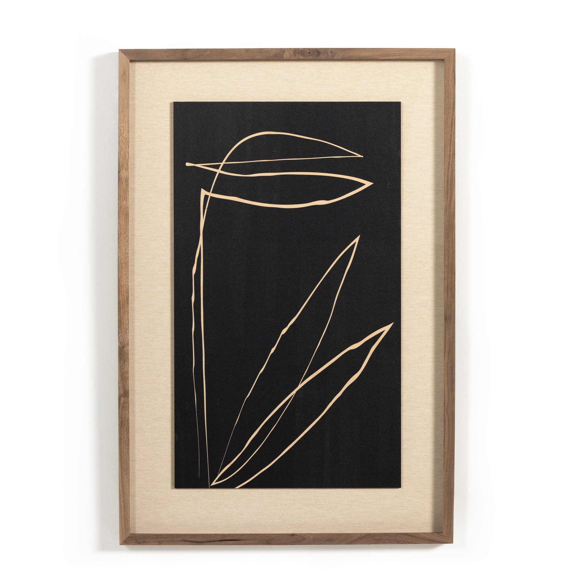 Four Hands Furniture Abstract Botanic Line Drawing - Roseanne 234577-001
