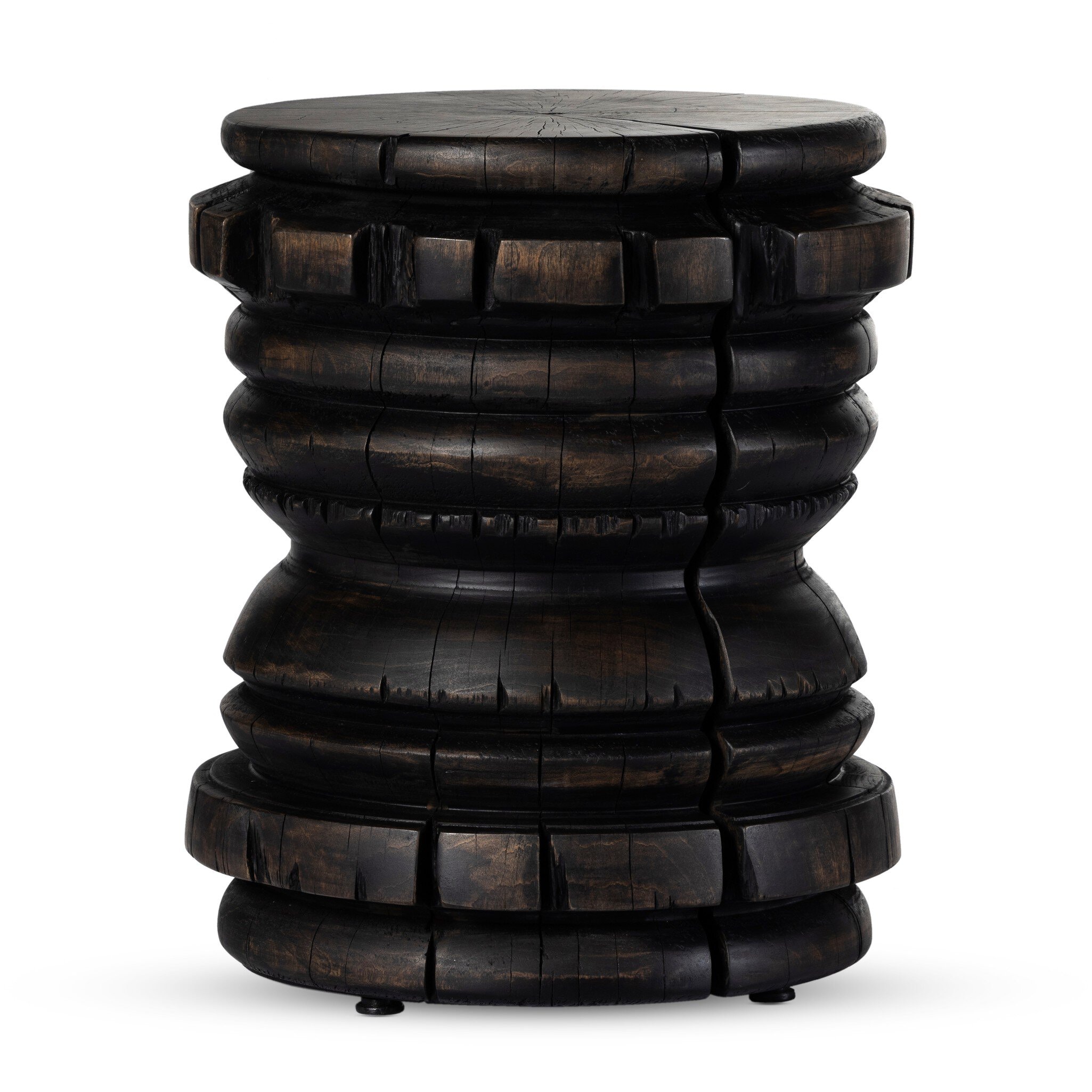 Four Hands Furniture Judah End Table-Rubbed Black 234621-001