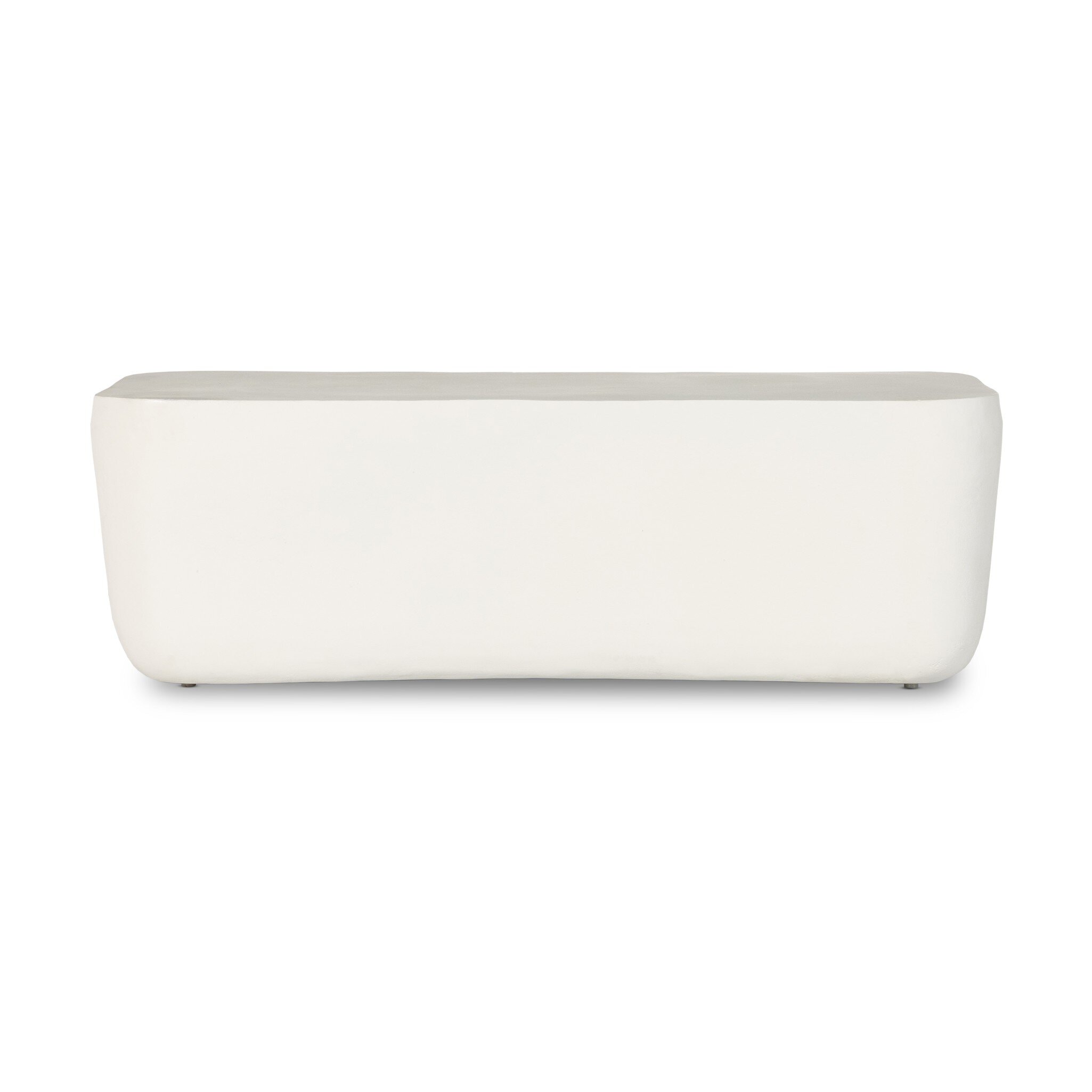 Four Hands Furniture Basil Outdoor Rectgl Coffee Table-Lrg-Wht 234765-003