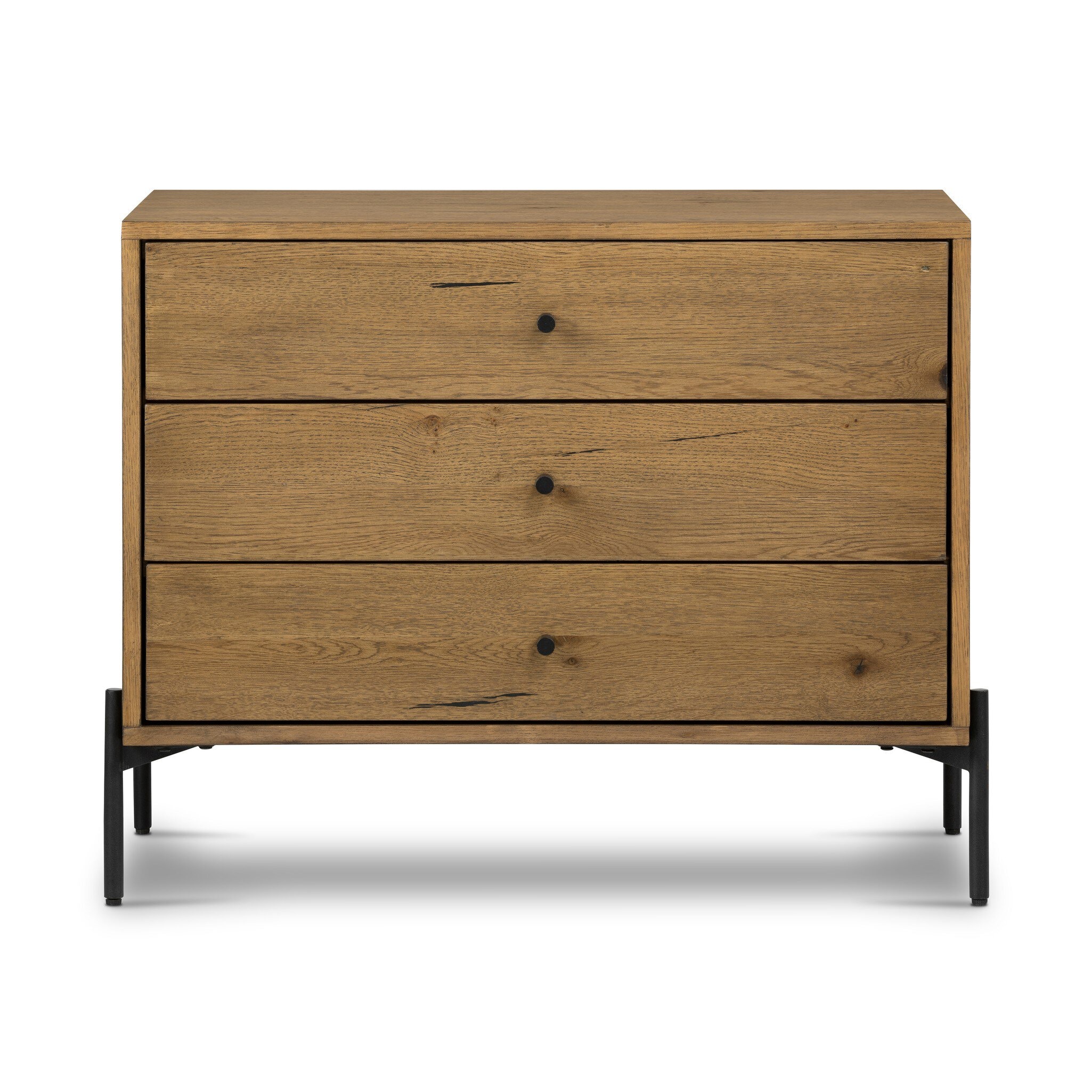 Four Hands Furniture Eaton Large Nightstand-Amber Oak Resin 234770-002
