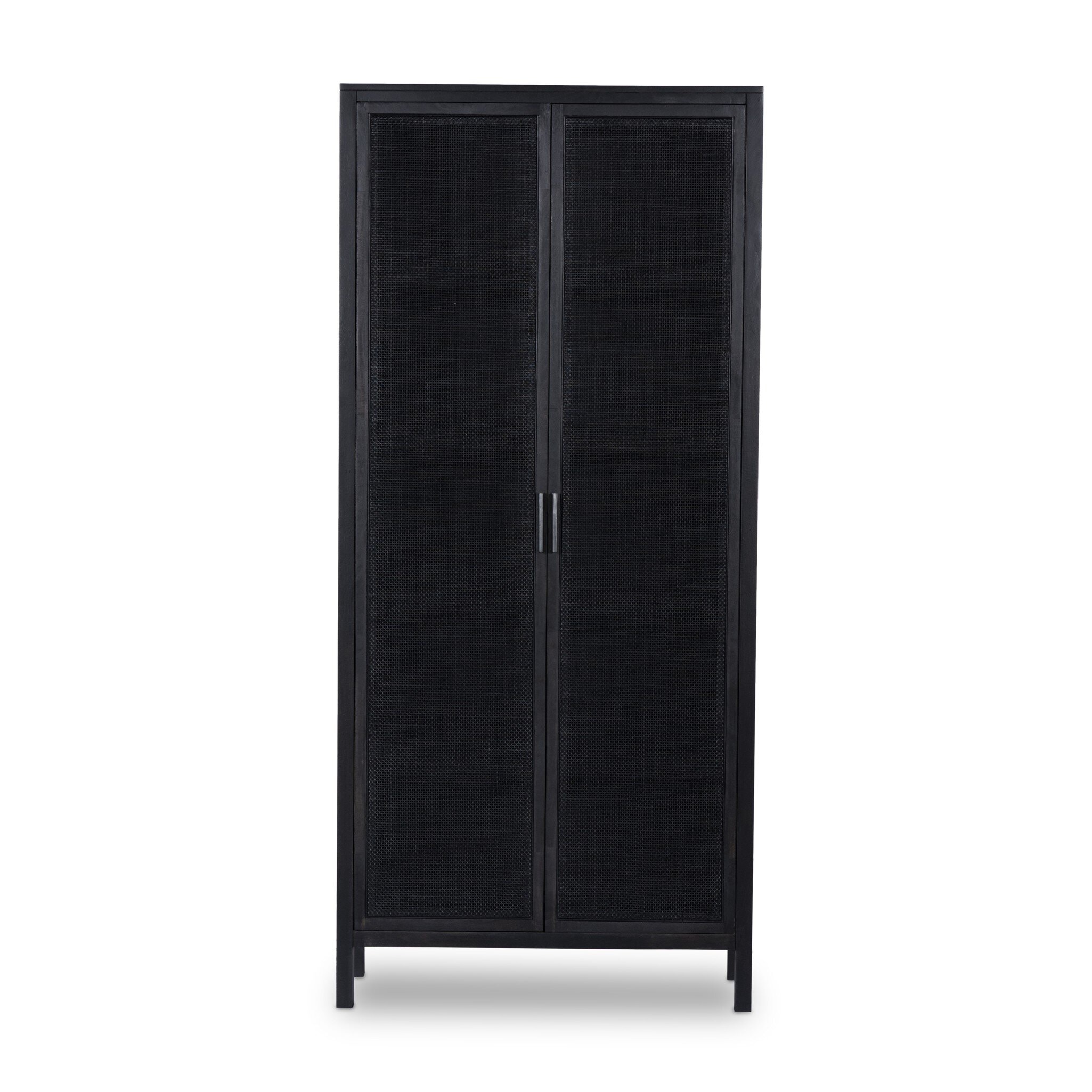 Four Hands Furniture Caprice Tall Cabinet - Black Wash Mango 234772-003