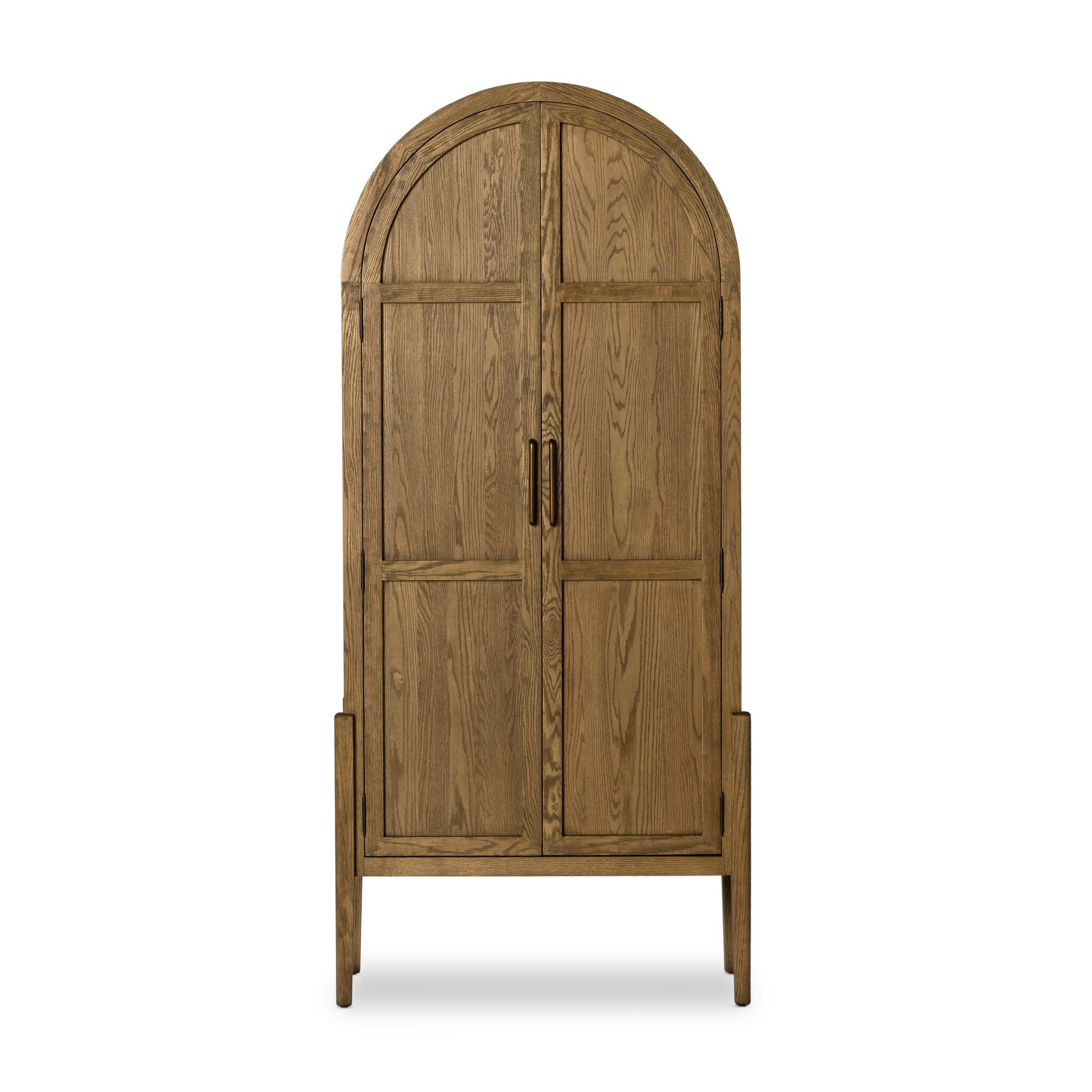 Four Hands Furniture Tolle Panel Door Cabinet-Drifted Oak Solid 234782-003