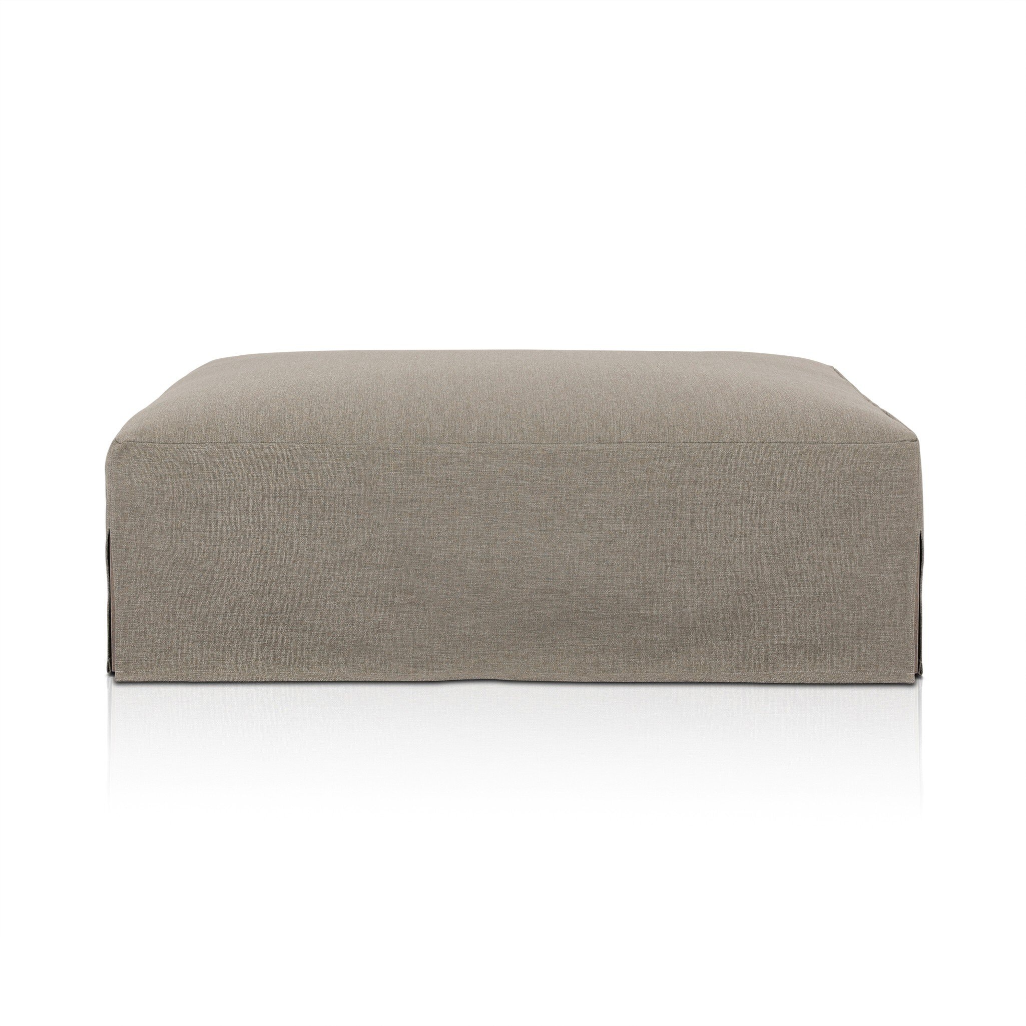 Four Hands Furniture Laskin Outdoor Ottoman-Washed Brown-Fsc 235157-004