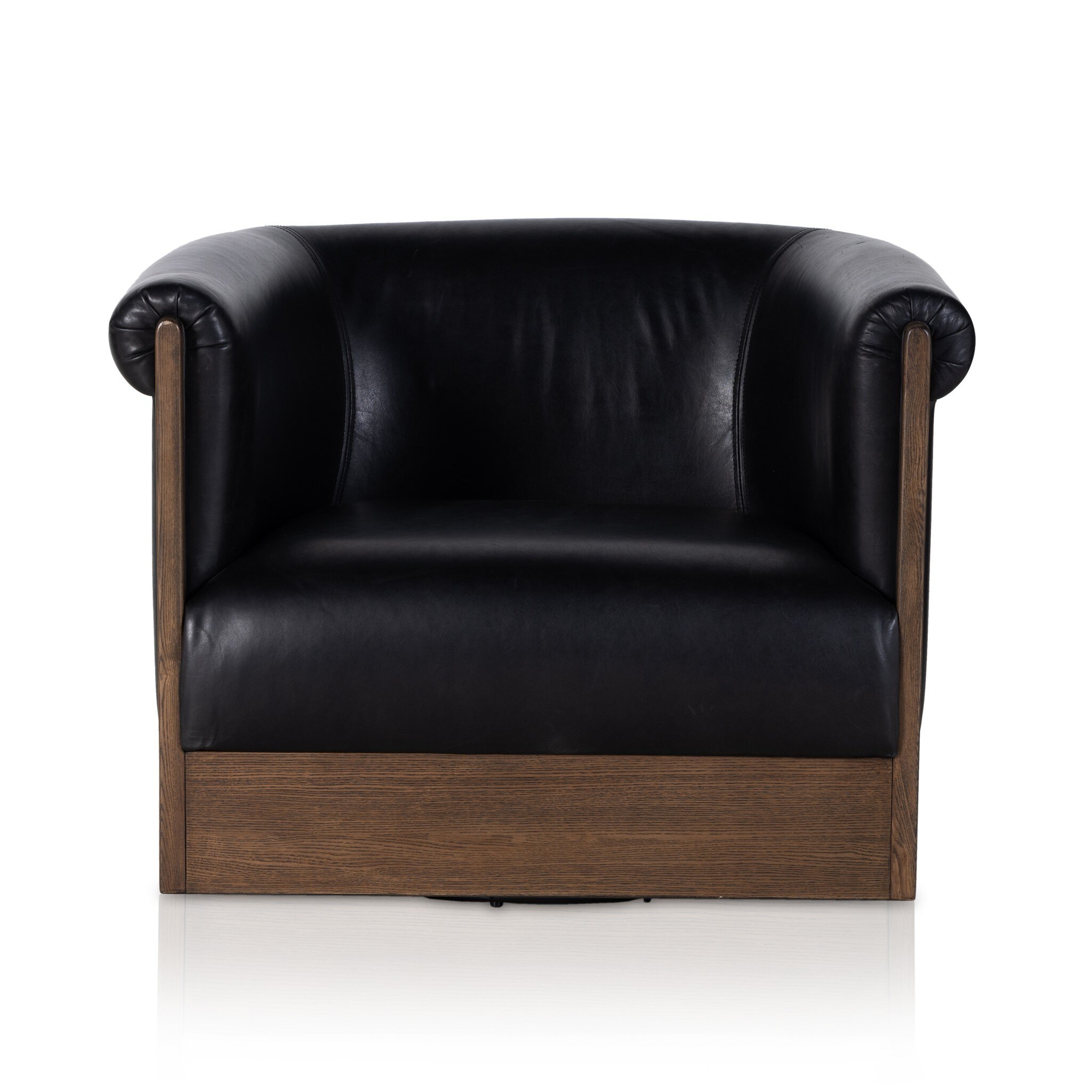 Four Hands Furniture Colby Swivel Chair-Heirloom Black 235242-002