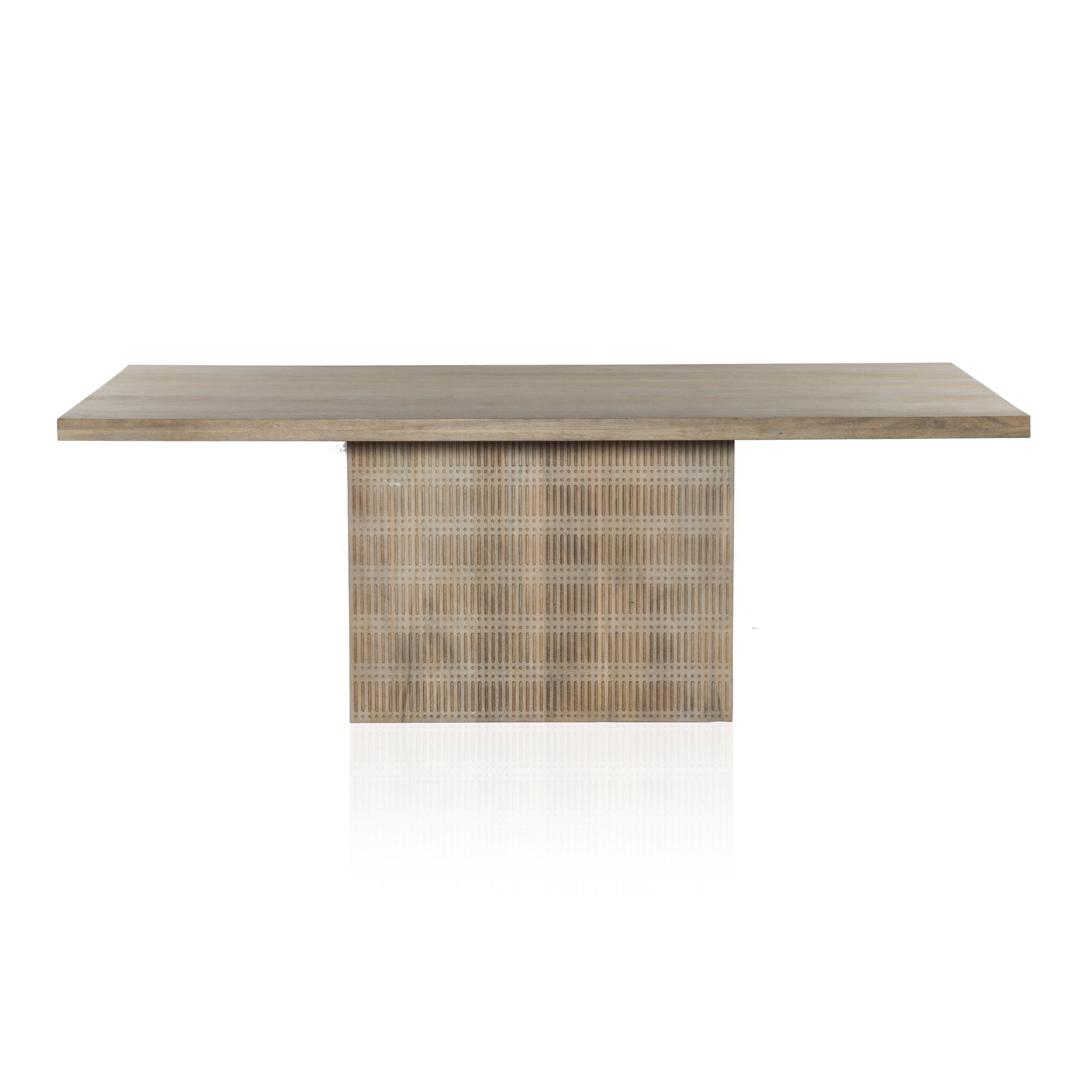 Four Hands Furniture Kelby Dining Table 84-Lght Wsh Crvd 235369-002