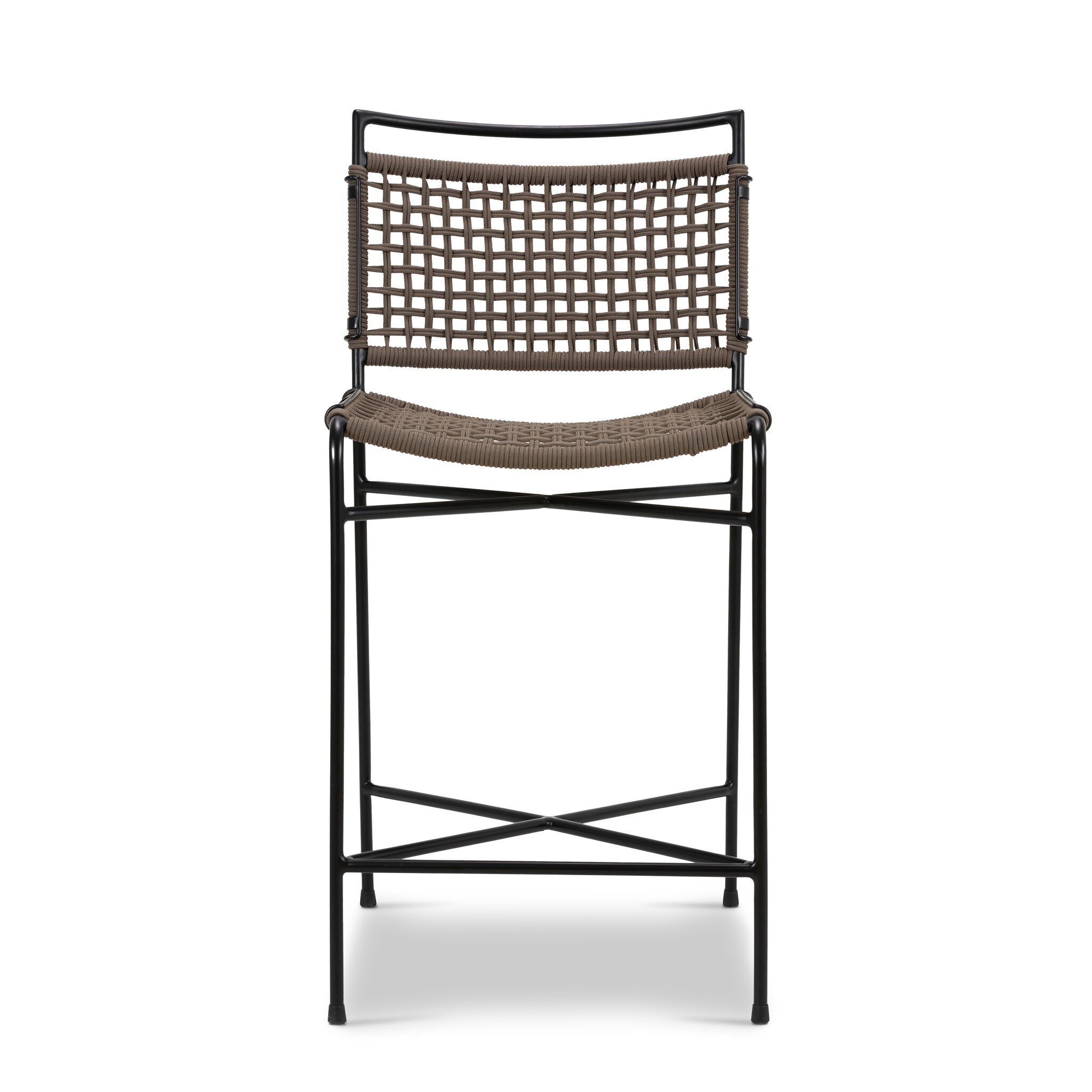 Four Hands Furniture Wharton Outdoor Bar + Counter Stool - Earth Rope 235606-002