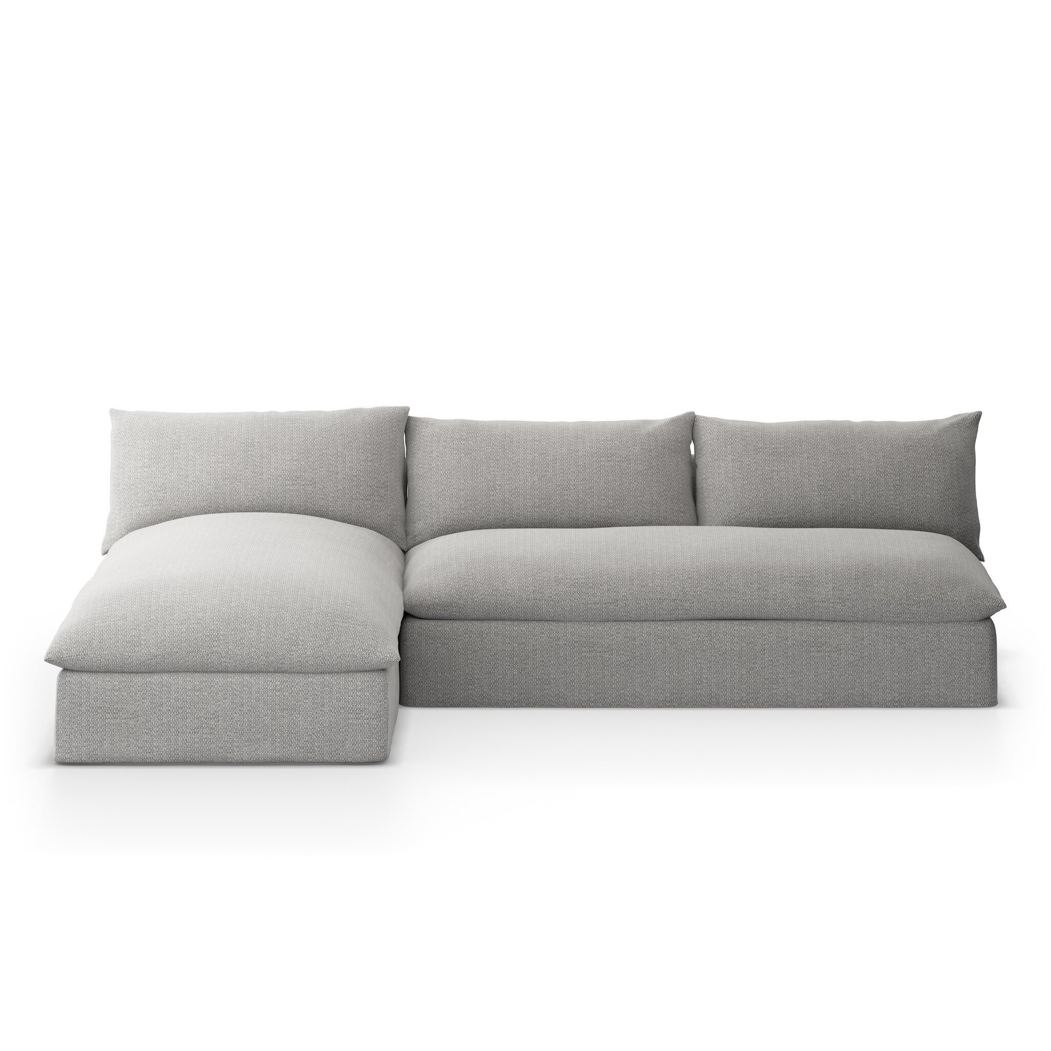Four Hands Furniture Grant Outdoor 2 Piece Sectional -Faye Ash 235712-001