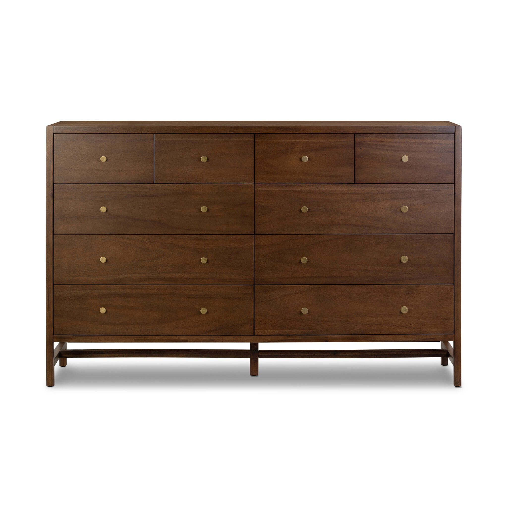 Four Hands Furniture 235837-001 Bedroom Sullivan 10 Drawer Dresser-Saddle  Tan