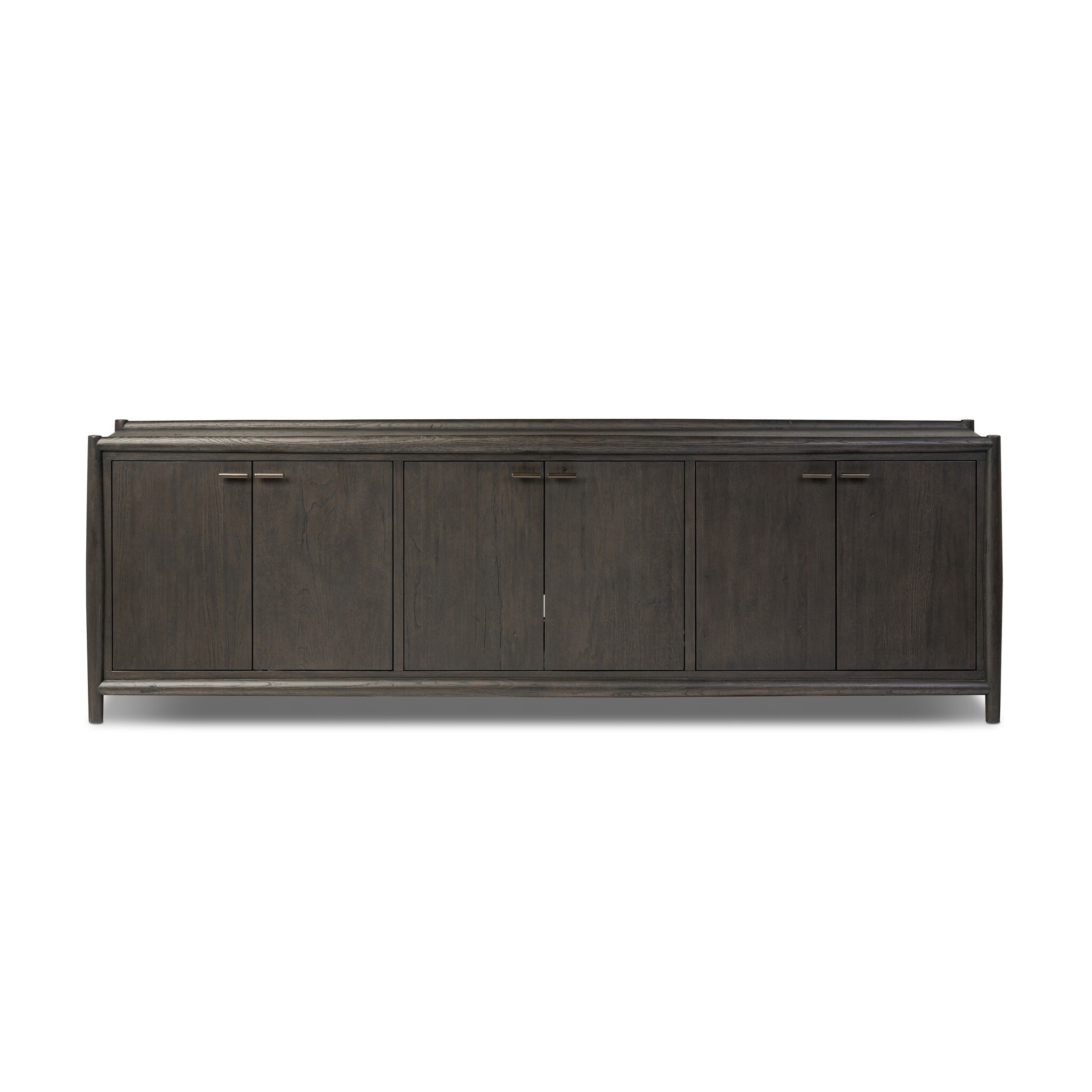 Four Hands Furniture Glenview 6 Door Sideboard - Cracked Smoked Black Veneer 236124-002