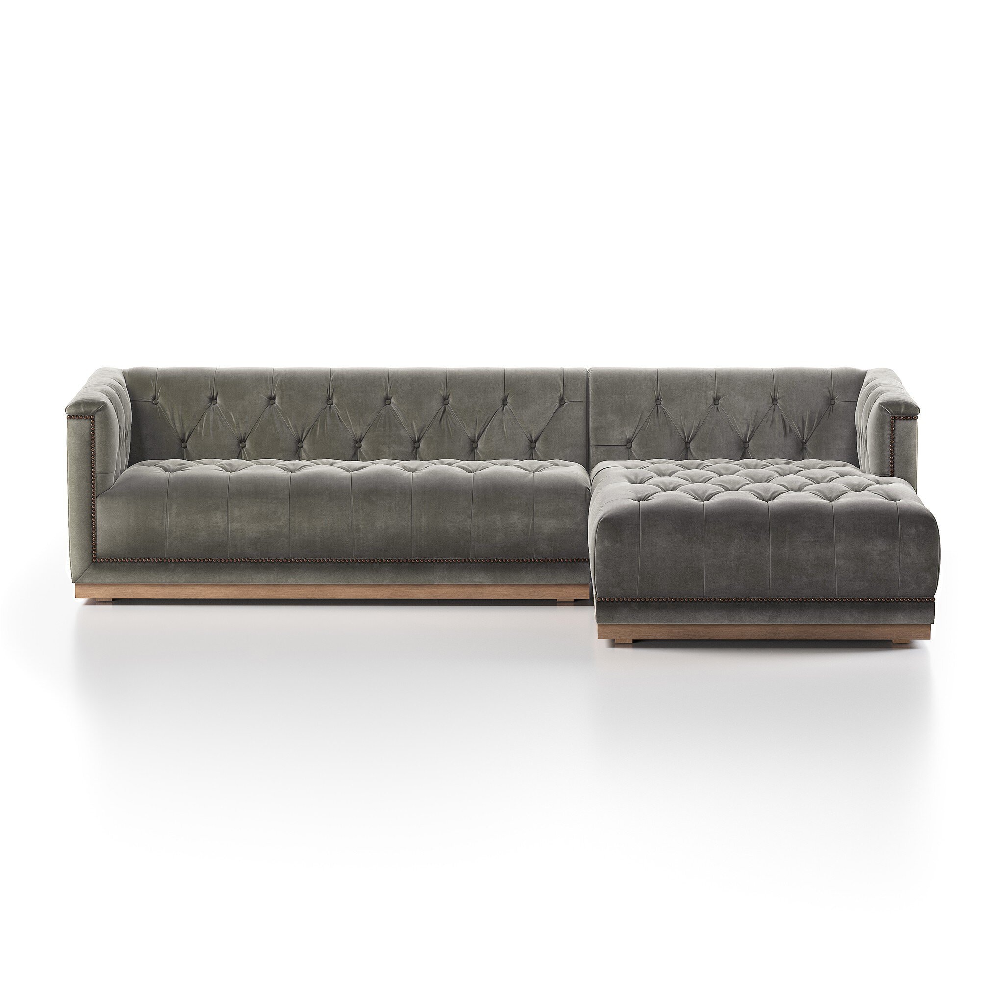 Four Hands Furniture Maxx 2Piece Raf Sectional -109-Sapphire Brch 236165-001