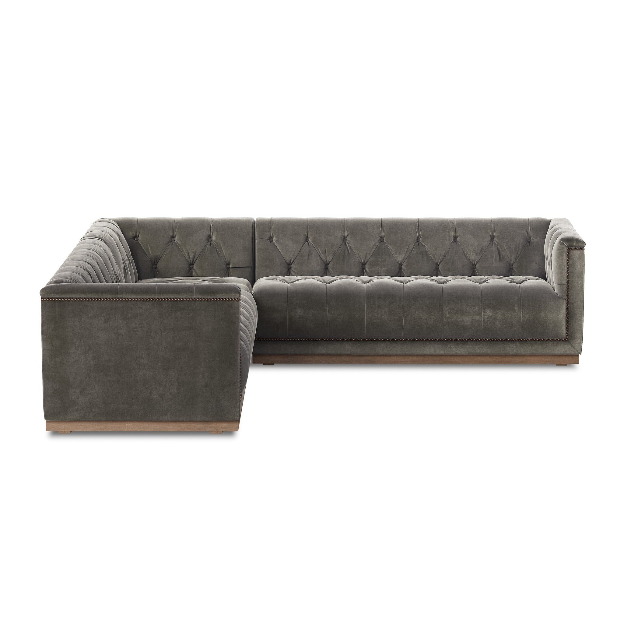 Four Hands Furniture Maxx 3pc Sectional-101-Sapphire Birch 236166-002