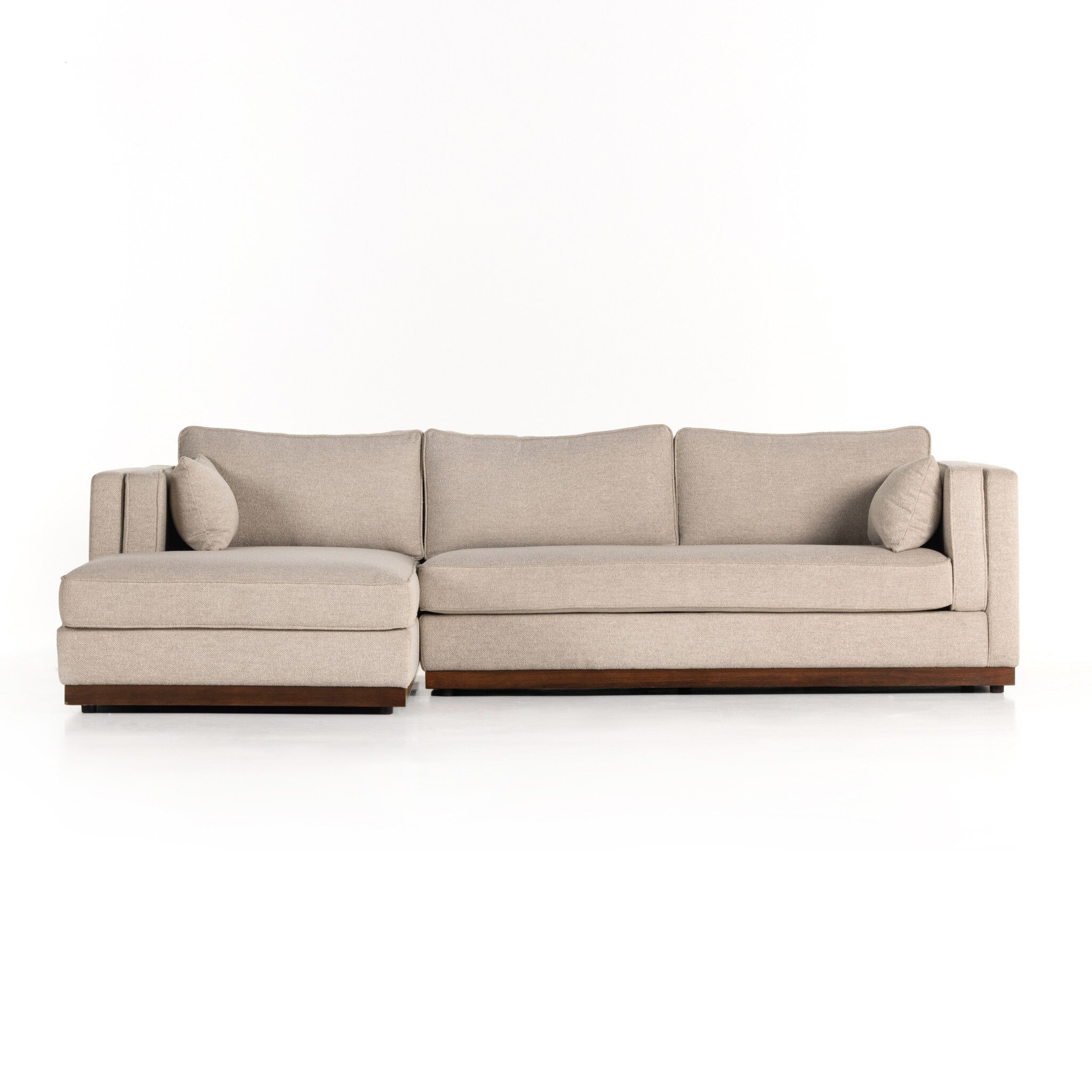 Four Hands Furniture Lawrence 2Piece Laf Sectional -Nova Taupe 236168-001