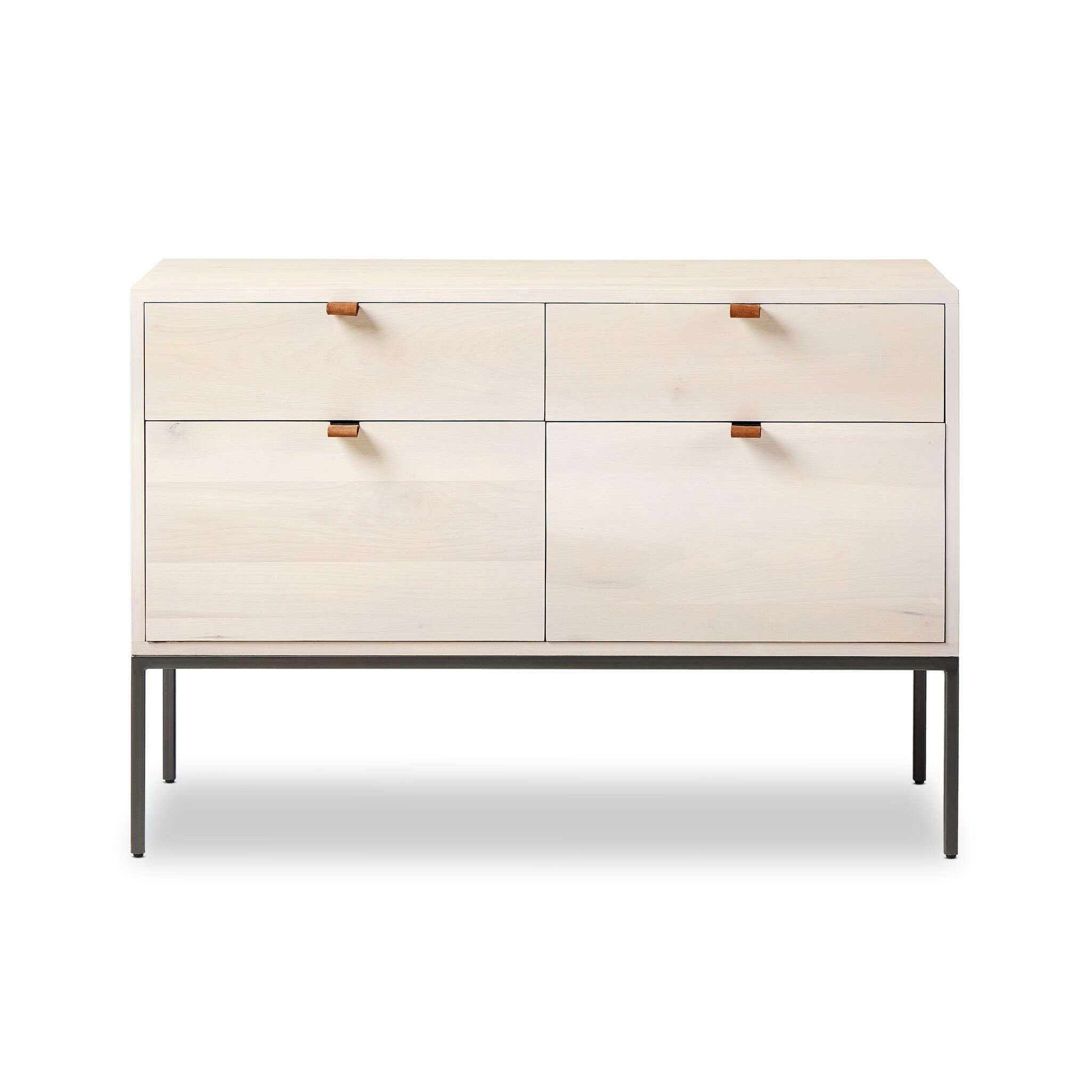 Four Hands Furniture Trey Modular Wide Filing Cabinet - Dove Poplar 236182-003