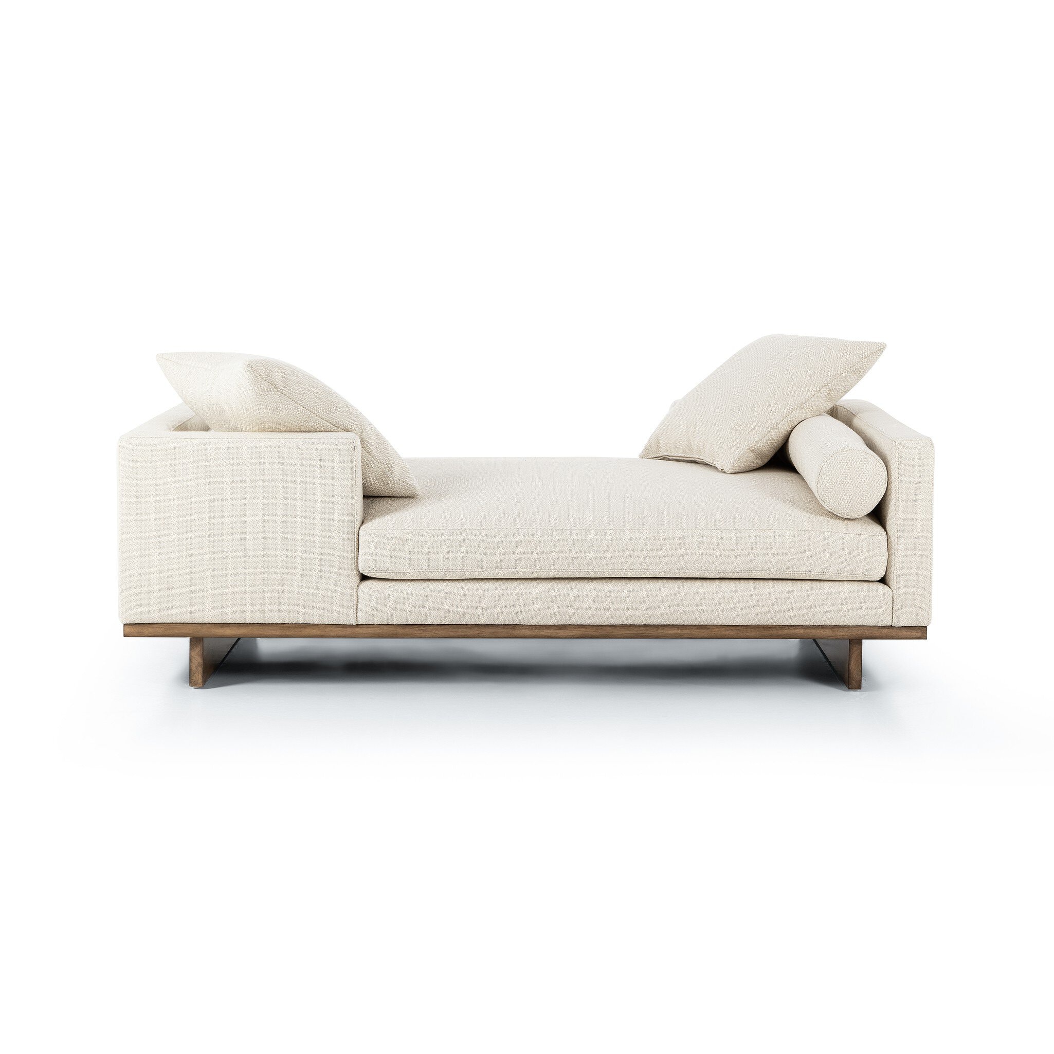 Four Hands Furniture Everly tete-a-tete Chaise - Irving Taupe 236209-001