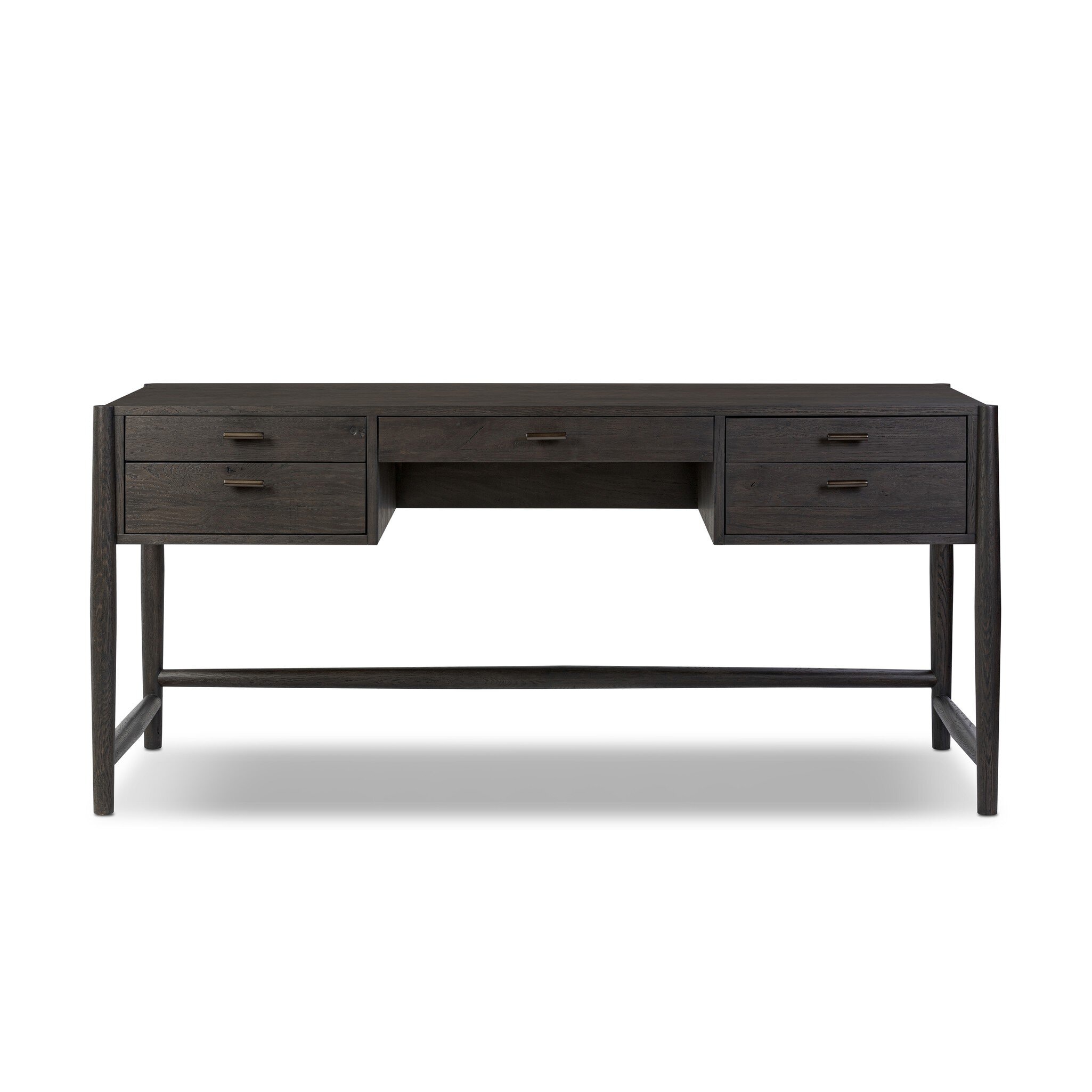 Four Hands Furniture Glenview Desk - Cracked Smoked Black Veneer 236402-002