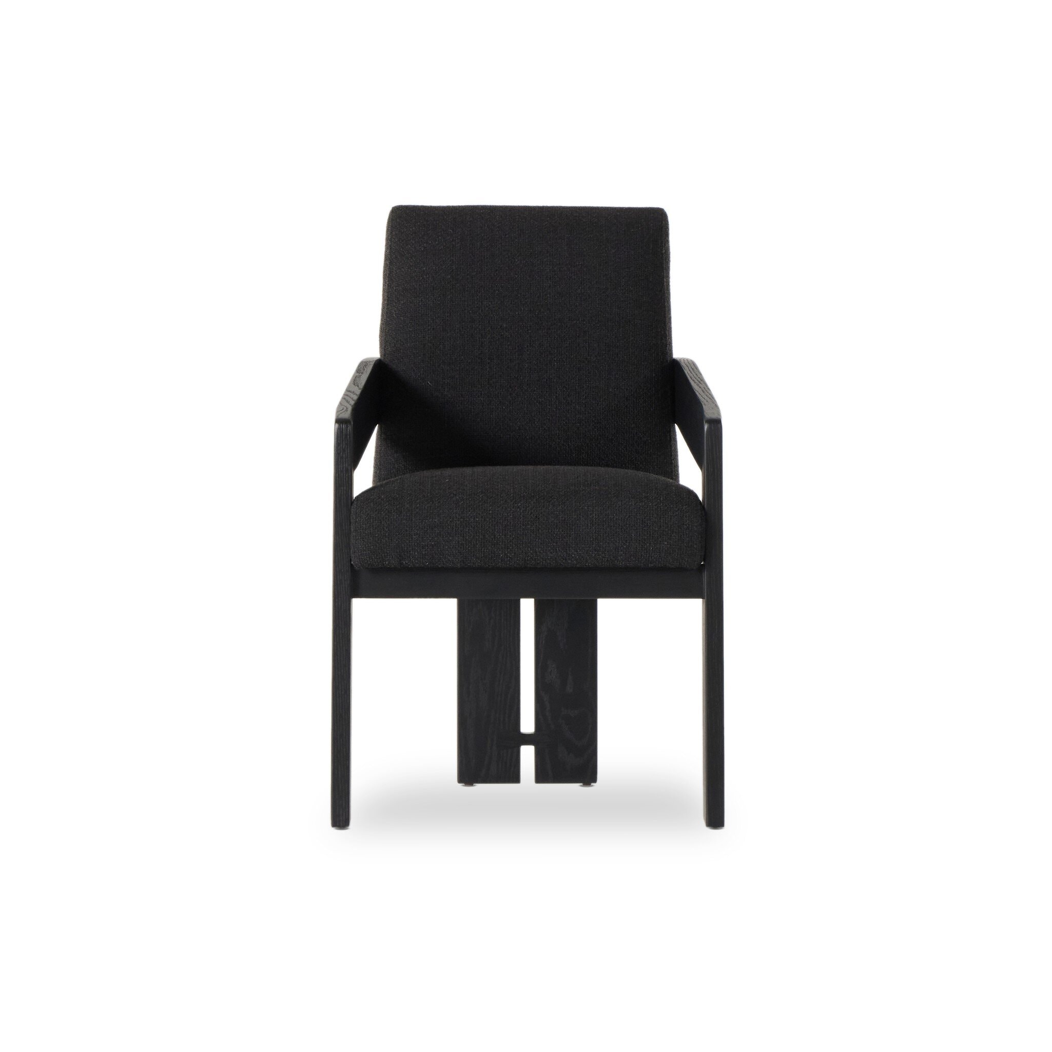 Four Hands Furniture Roxy Dining Armchair-Gibson Black 236446-003