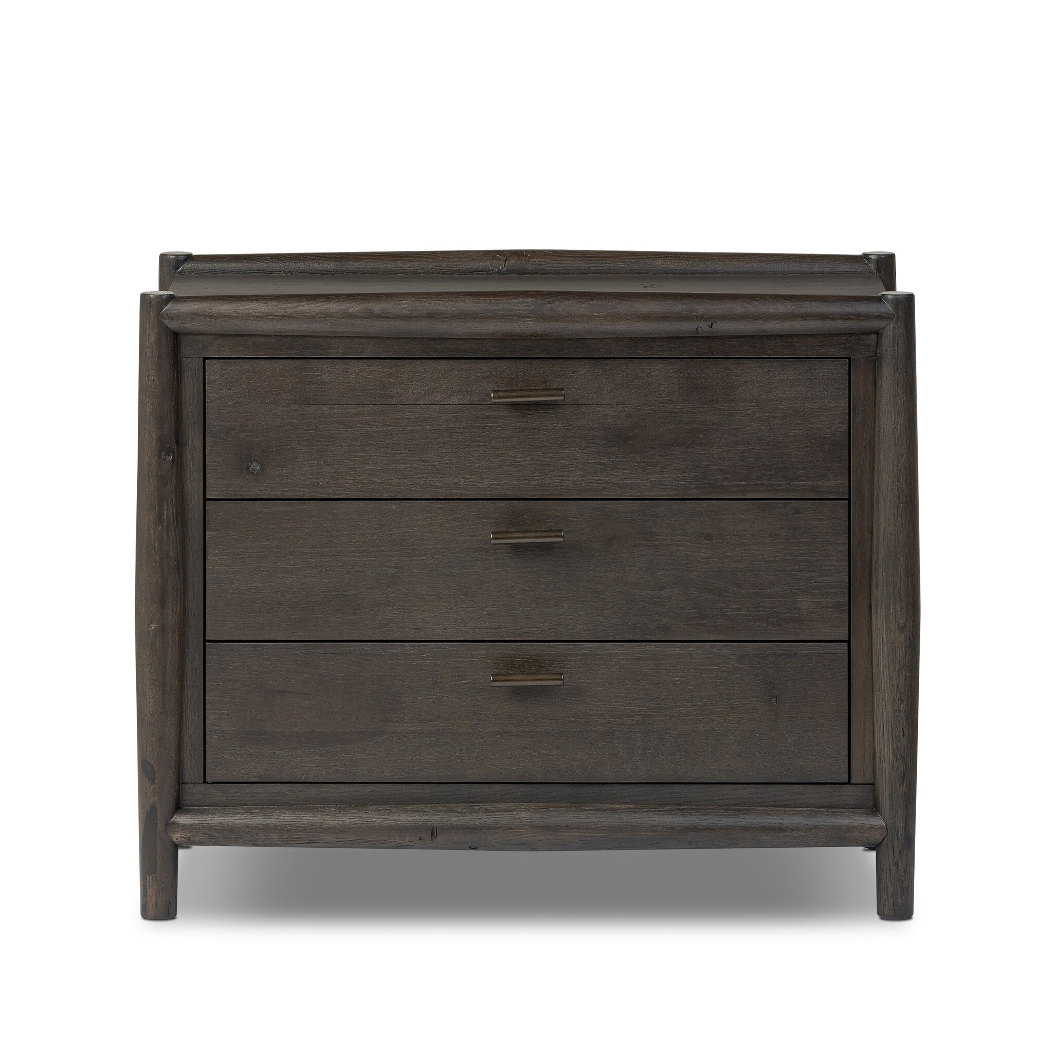 Four Hands Furniture Glenview Nightstand - Cracked Smoked Black Veneer 236473-002