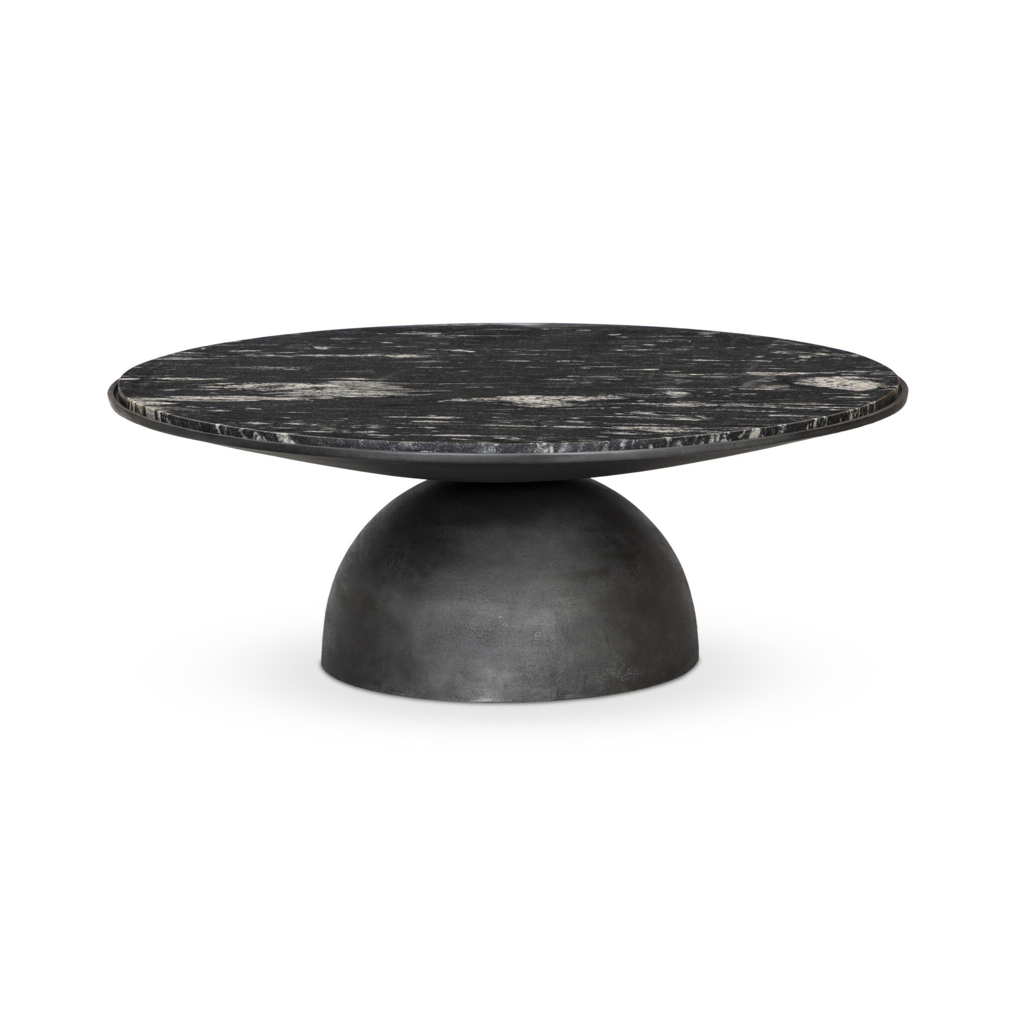 Four Hands Furniture Corbett Large Coffee Table - Polished Black Marble 236723-002