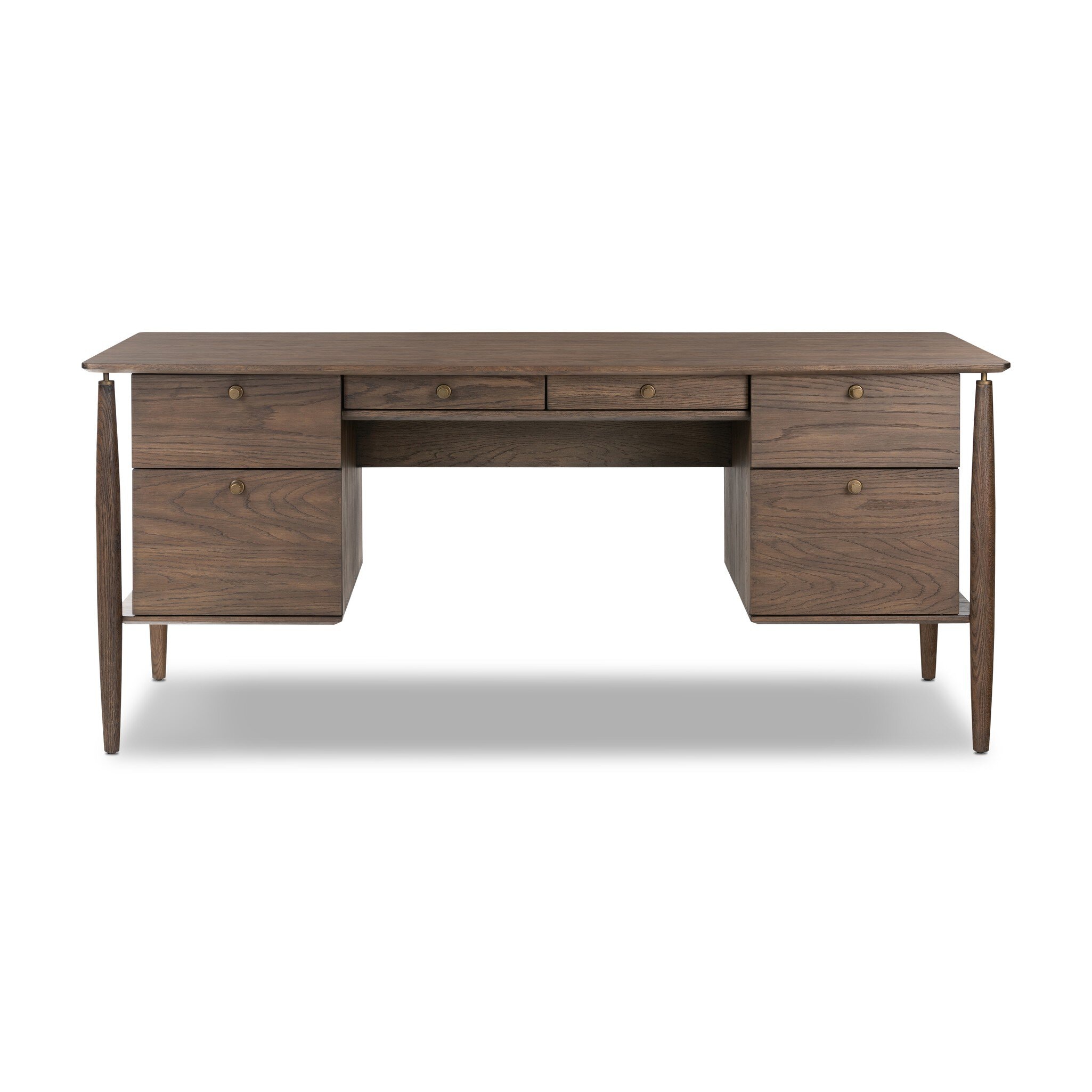 Four Hands Furniture Markia Executive Desk - Aged Oak Veneer 236894-001