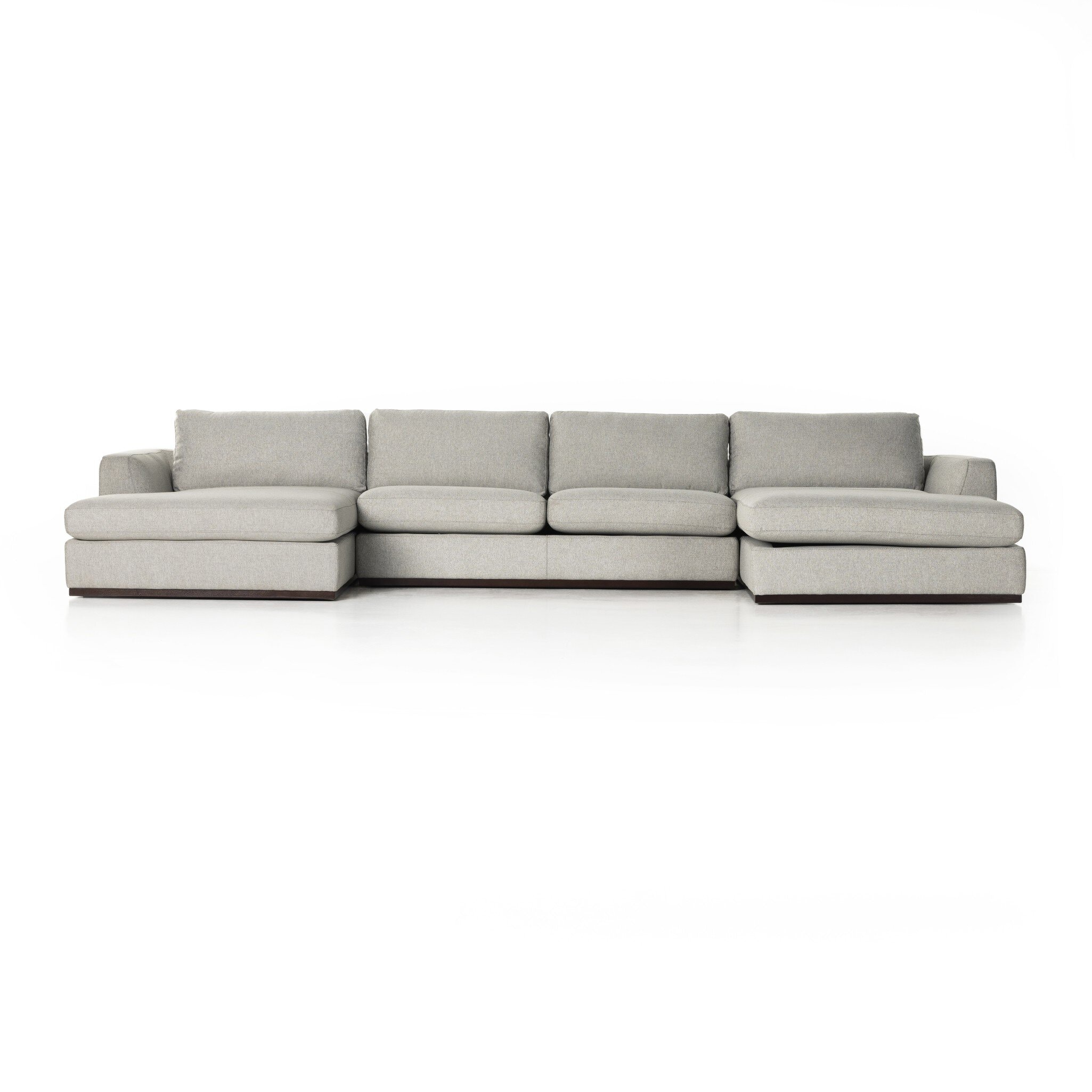Four Hands Furniture Colt 3Piece U Sectional -Aldred Silver 237311-002