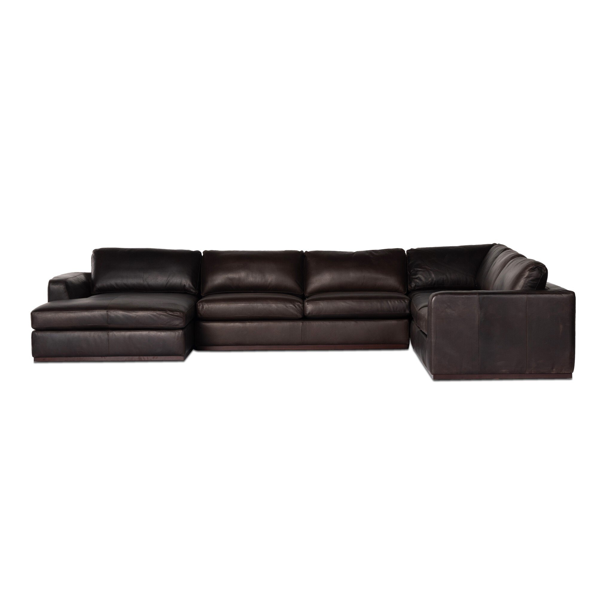 Four Hands Furniture Colt 4pc Laf Sectional-Heirloom Cigar 237312-002