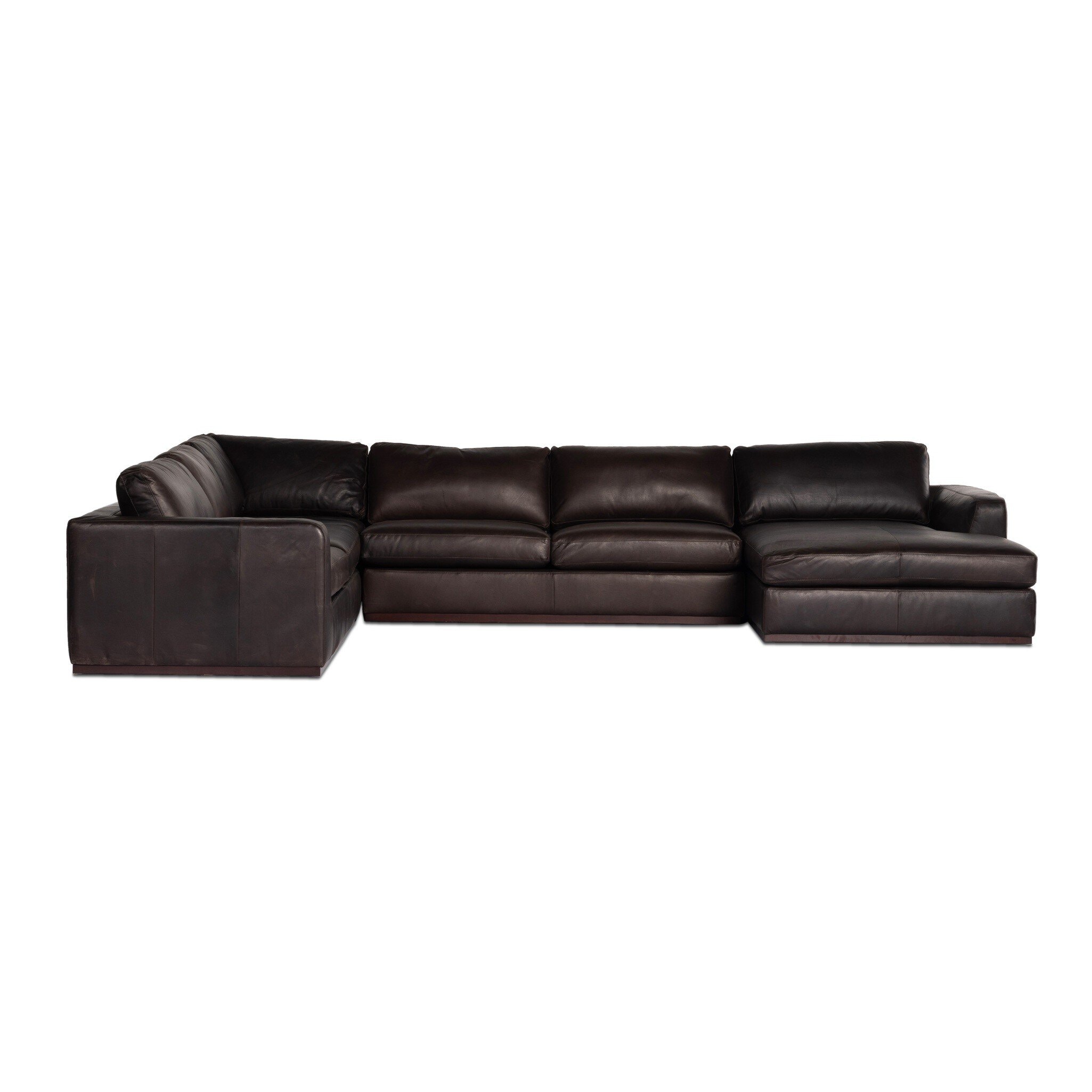 Four Hands Furniture Colt 4pc Raf Sectional-Heirloom Cigar 237315-005