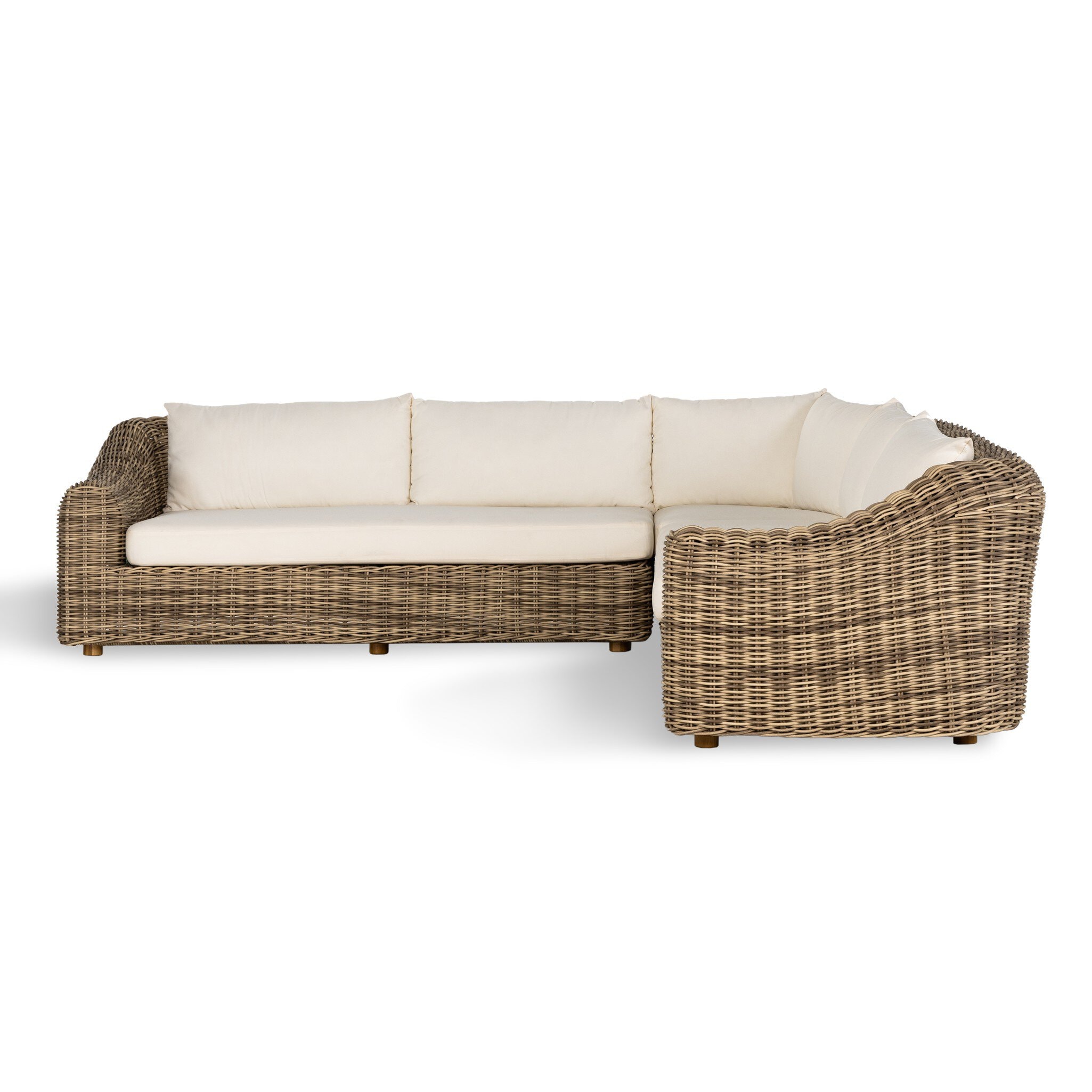 Four Hands Furniture Messina Outdoor 3pc Sec-Natural 237460-001