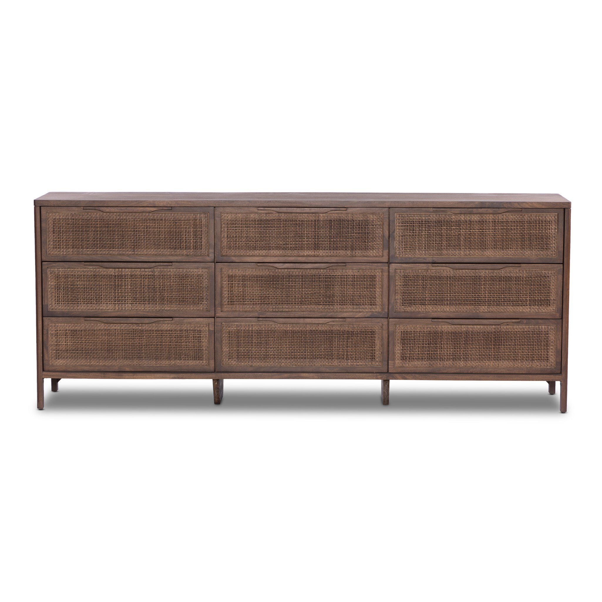Four Hands Furniture 238478-007 Bedroom Sydney 9 Drawer Dresser - Brown Cane