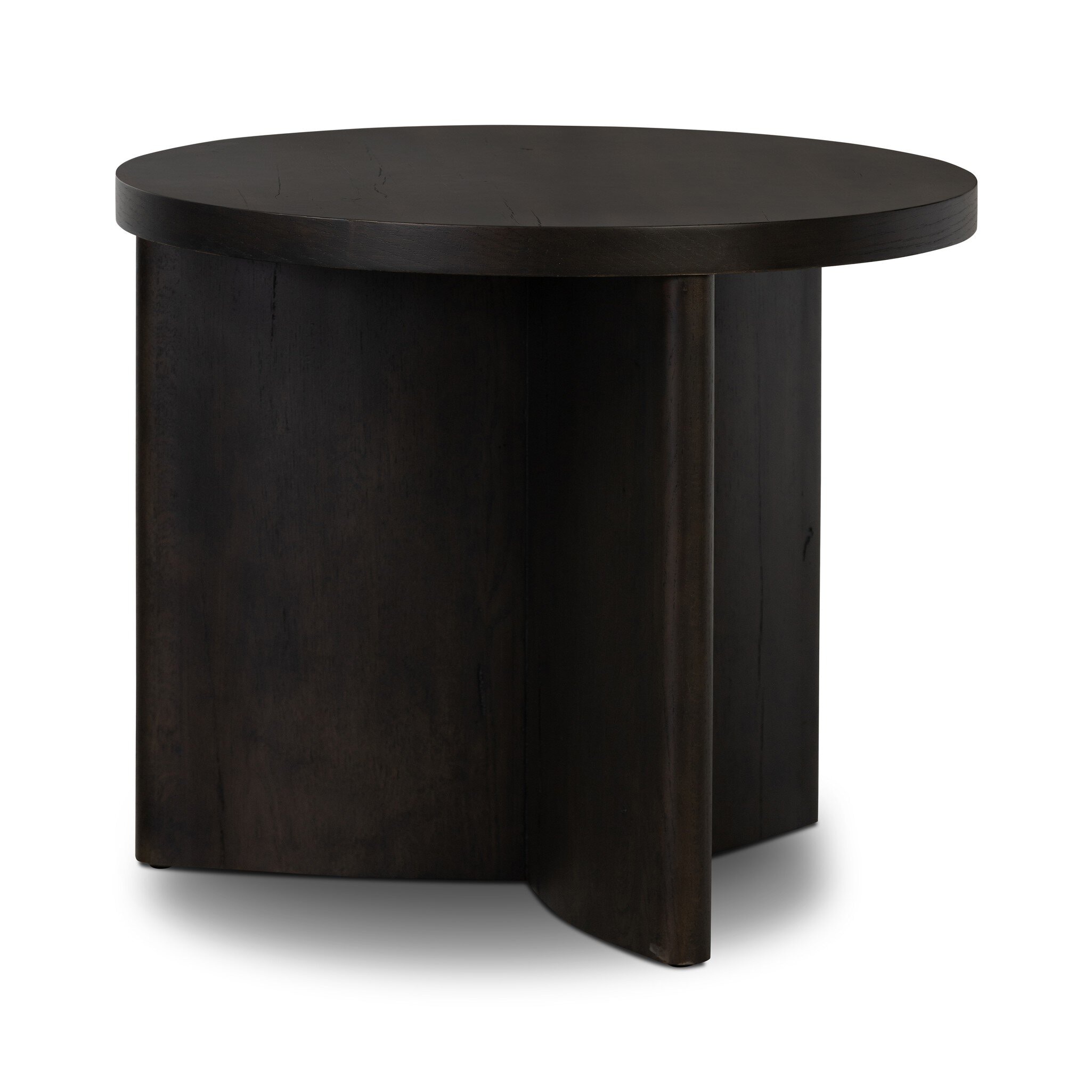 Four Hands Furniture Toli End Table-Wood-Smoked Black 238511-002