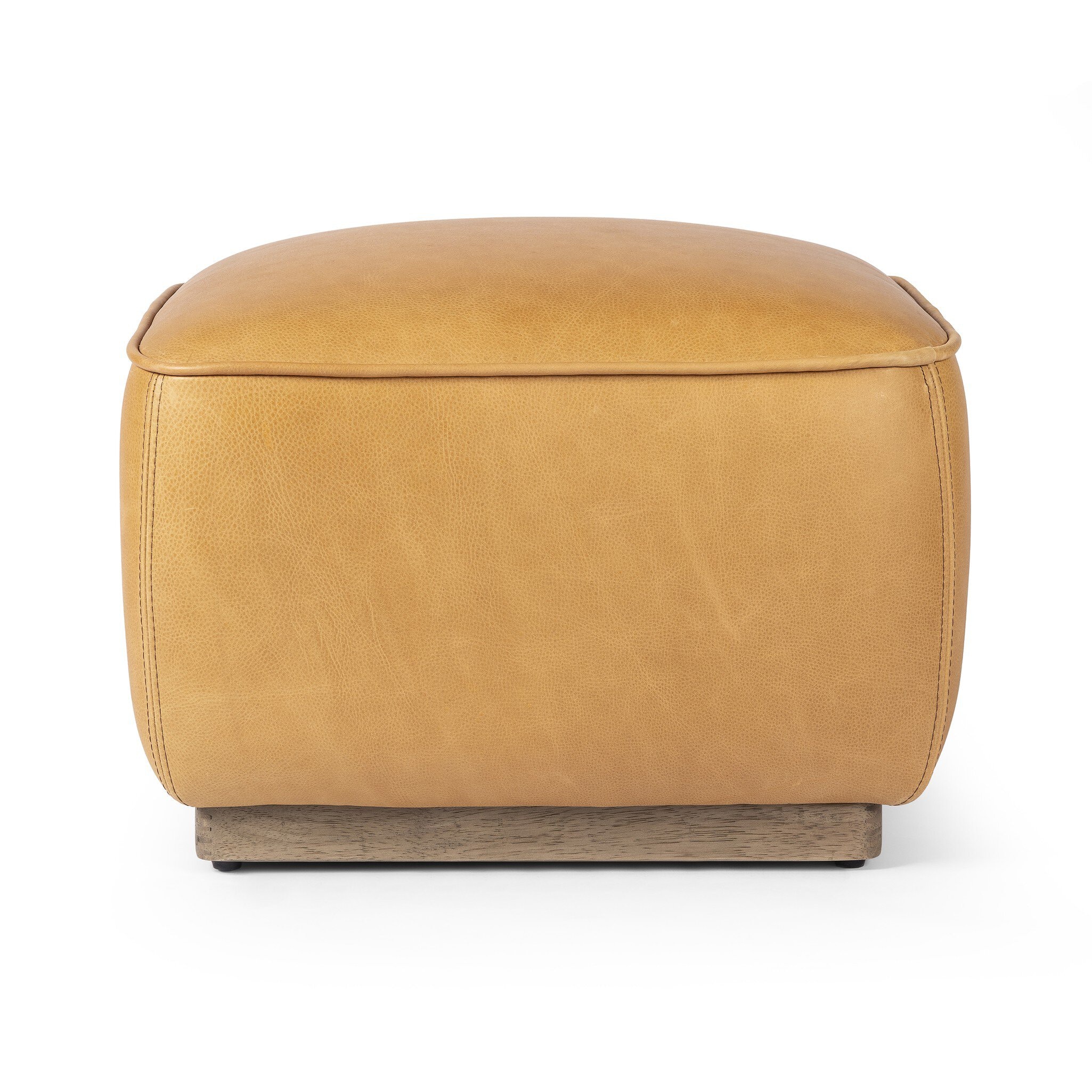 Four Hands Furniture Sinclair Square Ottoman - Palermo Butterscotch 238547-001