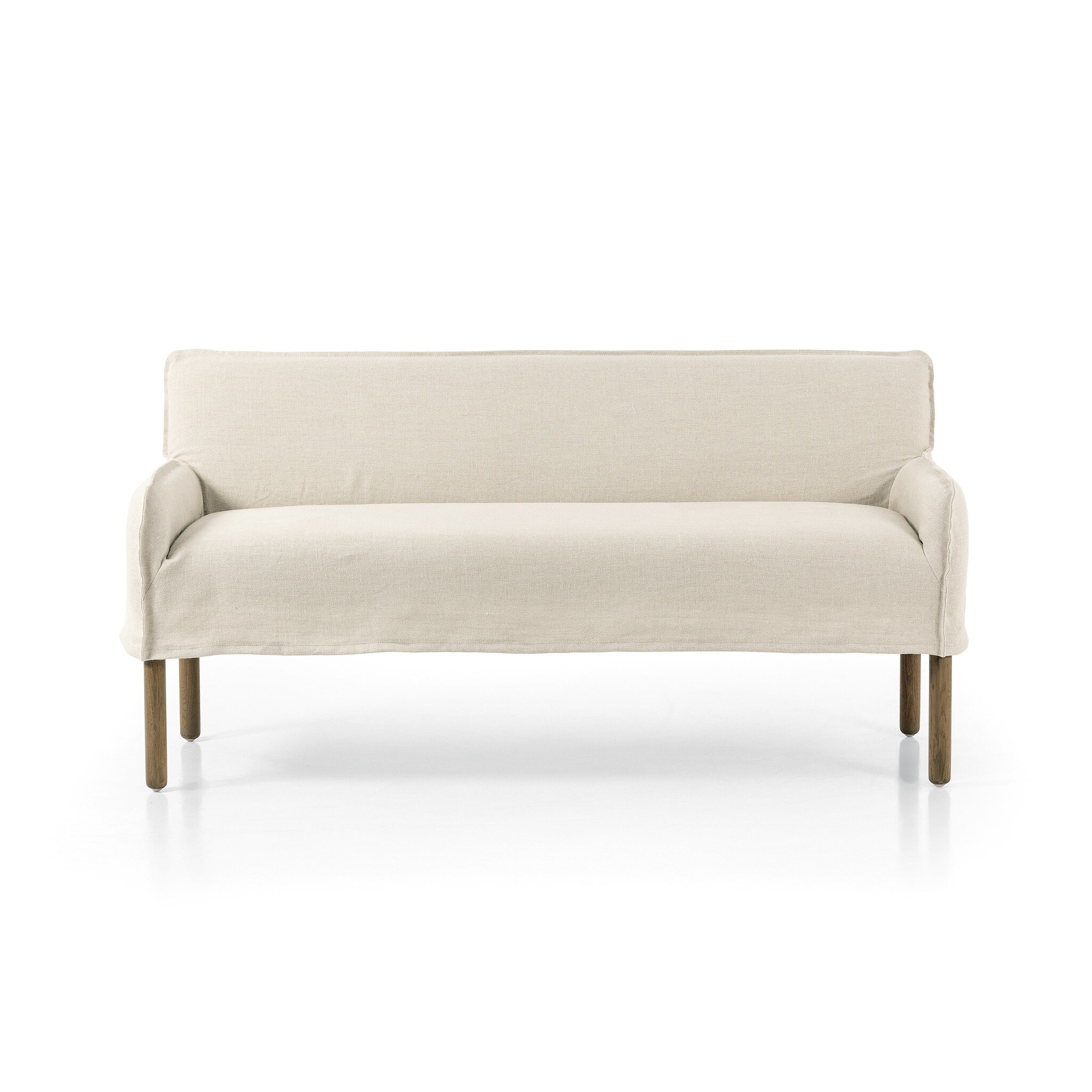 Four Hands Furniture Addington Slipcover Bench - Brussels Natural 239075-001