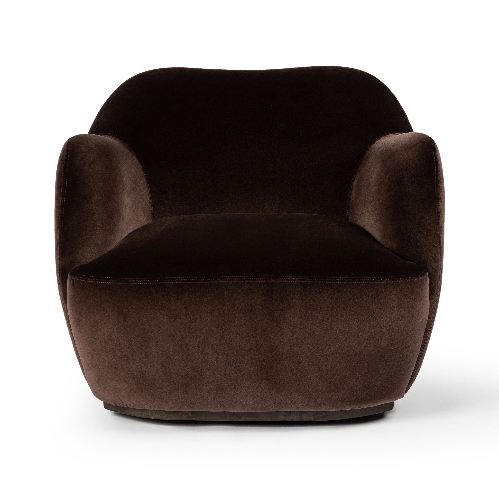 Four Hands Furniture Julius Swivel Chair-Surrey Cocoa 239124-002