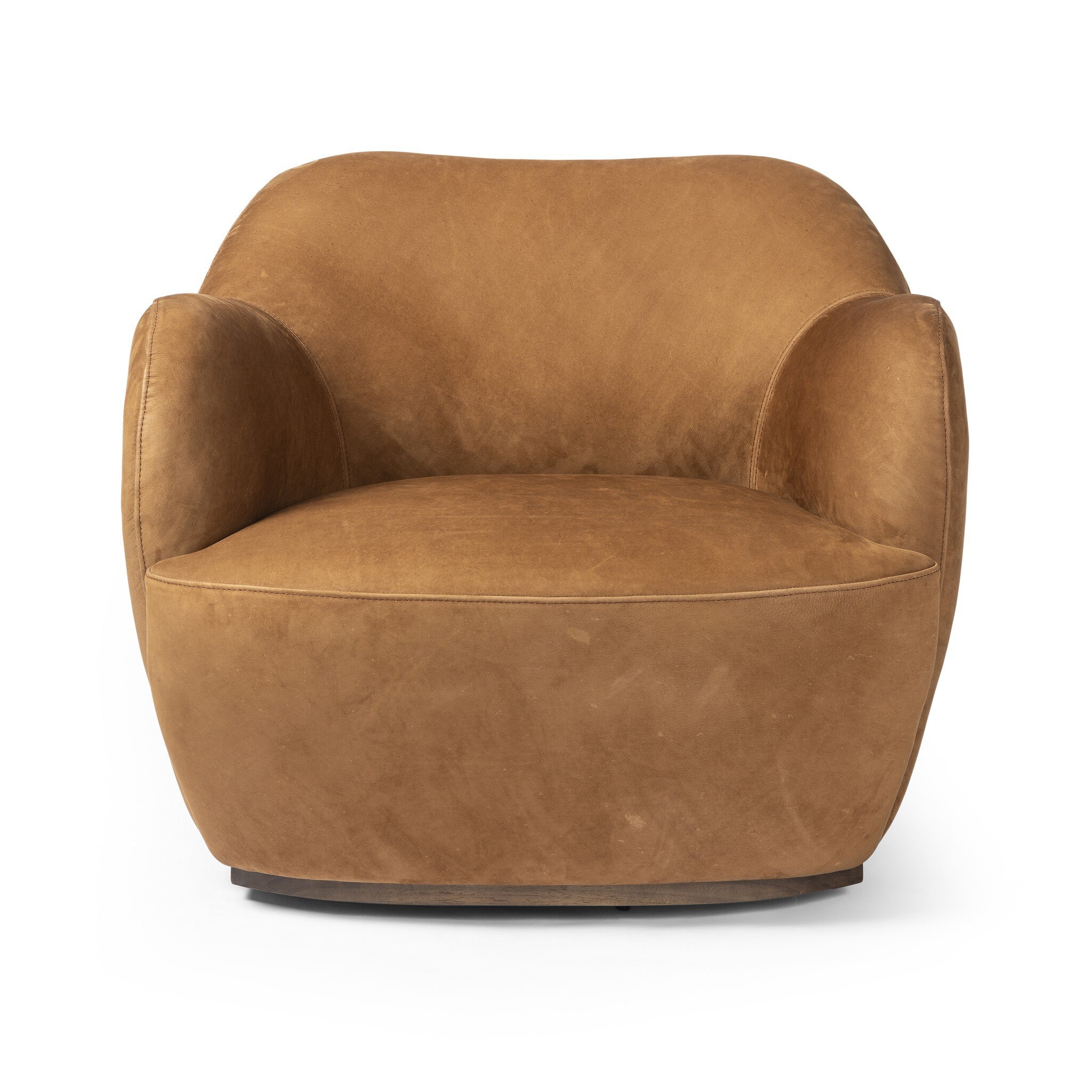 Four Hands Furniture Julius Swivel Chair - Nubuck Cognac 239124-003