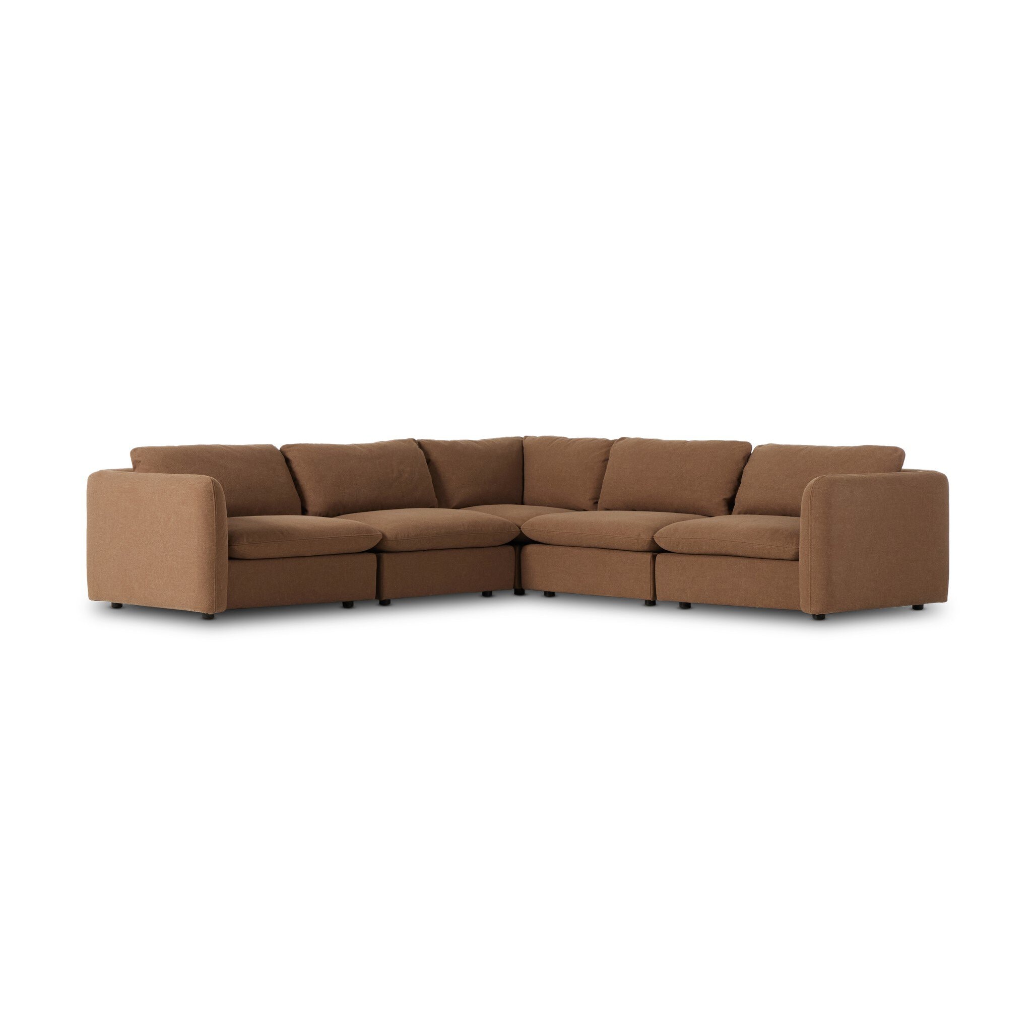 Four Hands Furniture Ingel 5pc Sectional-Antwerp Cafe 239342-002