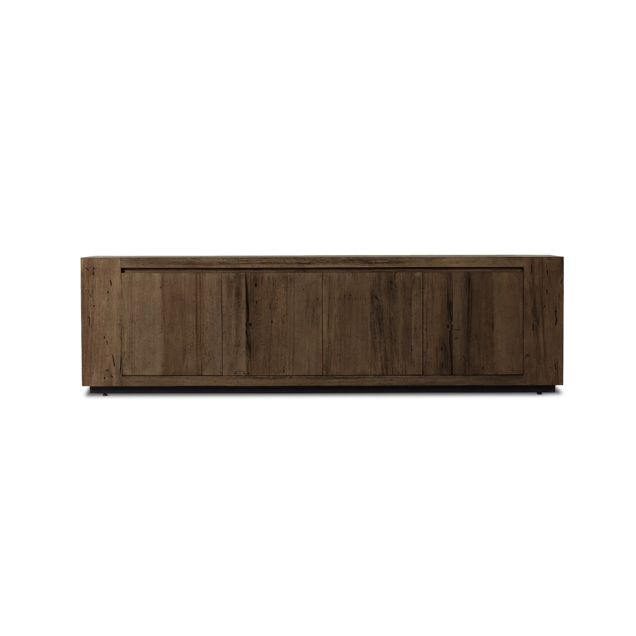 Four Hands Furniture Abaso Media Console-Ebony Rustic Wormwd 239400-002