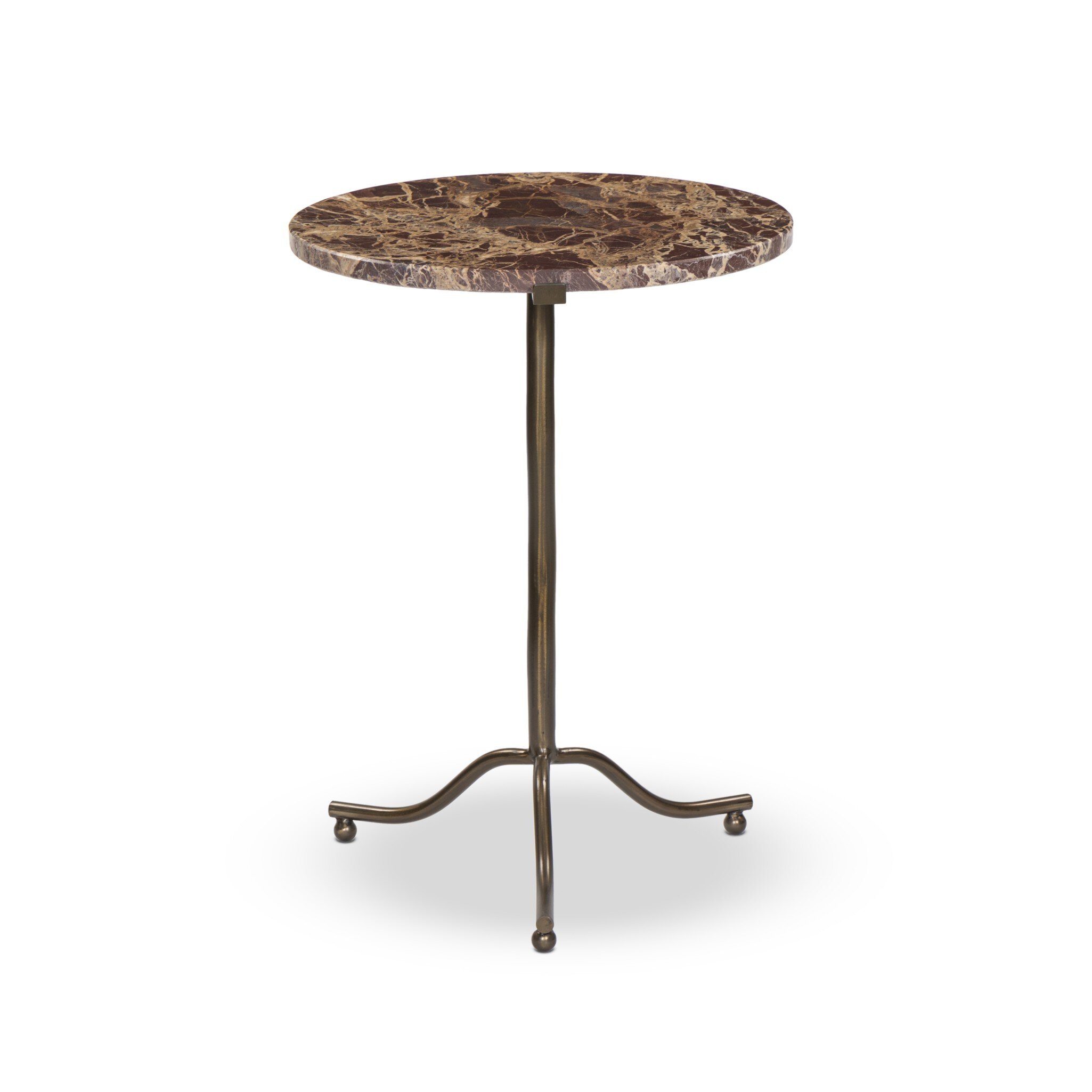 Four Hands Furniture Sophie End Table - Garnet Marble 239557-005