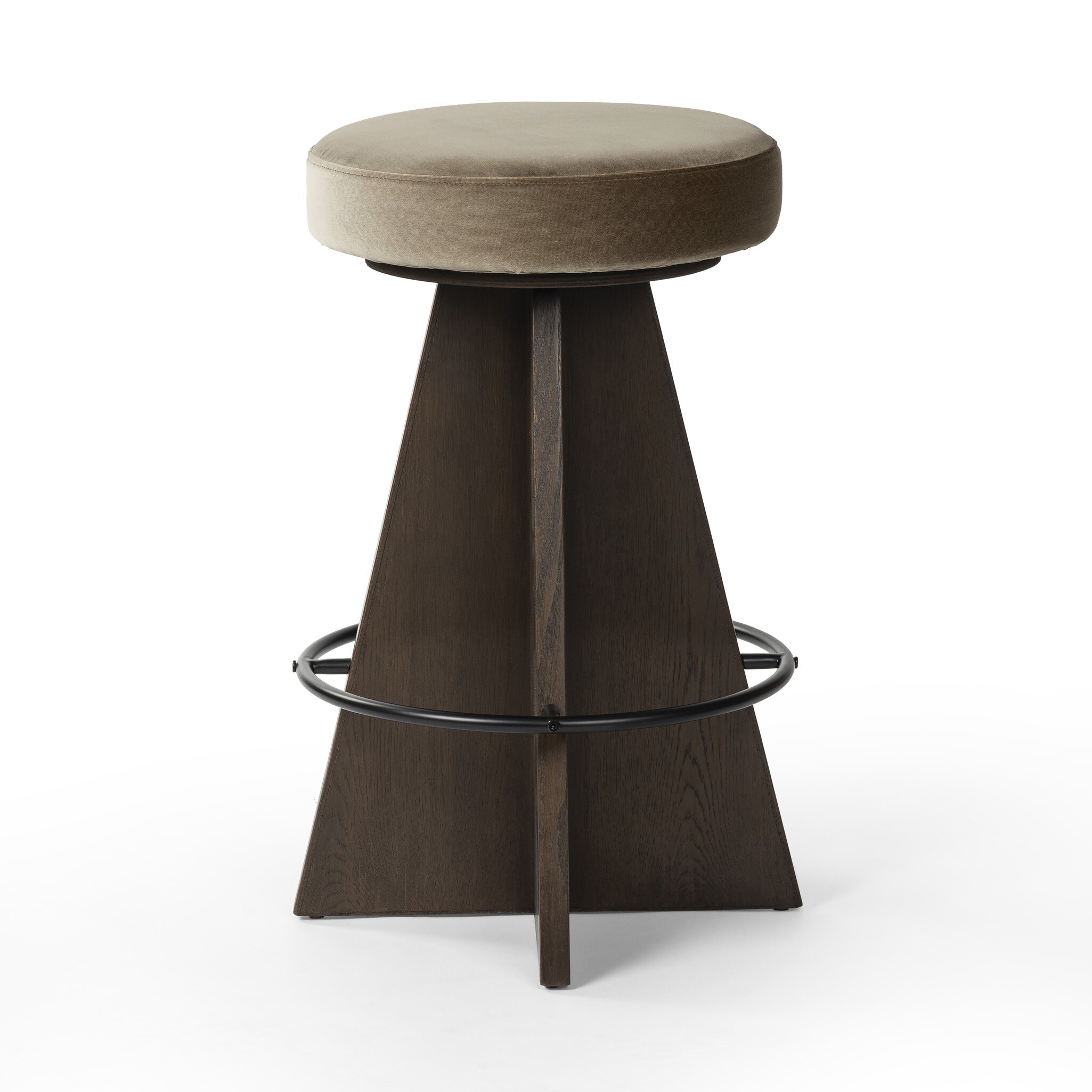Four Hands Furniture Damon Swivel Bar + Counter Stool - Sapphire Khaki 240833-003