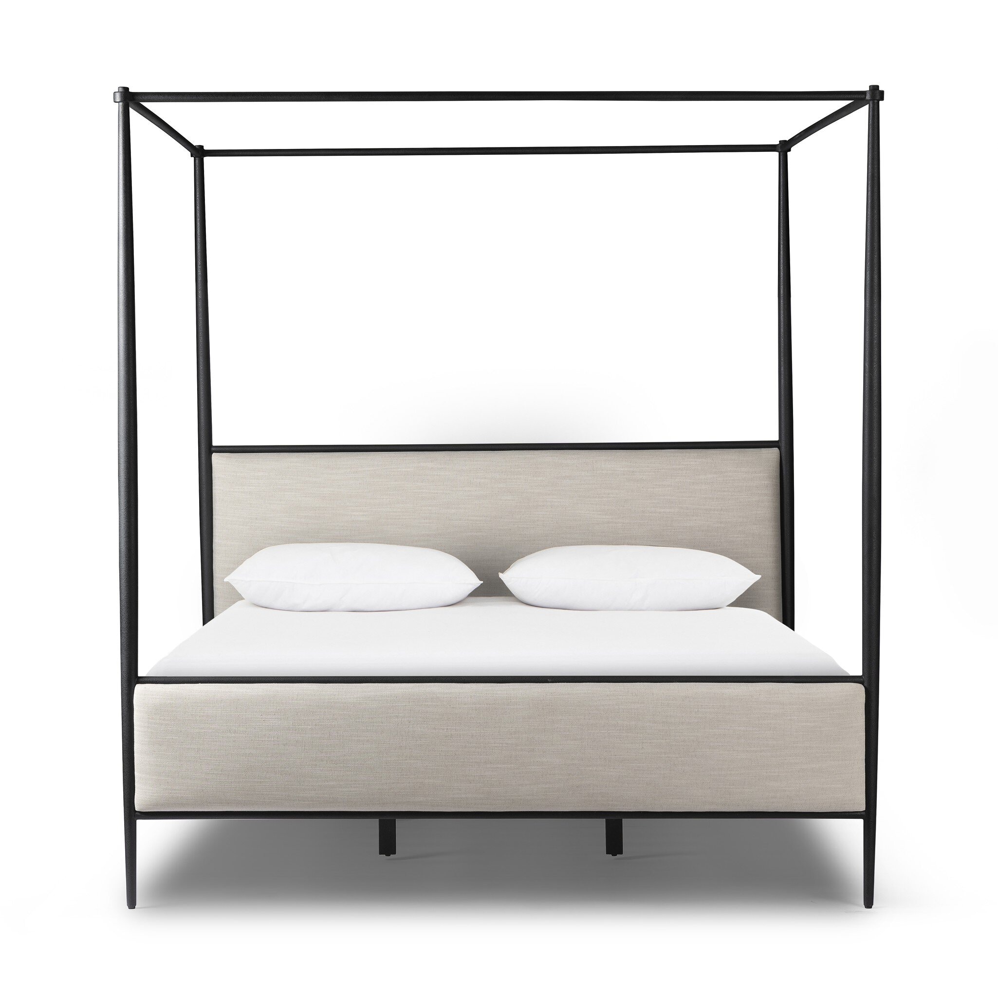 Four Hands Furniture Xander King Canopy Bed - Savoy Parchment 240884-002