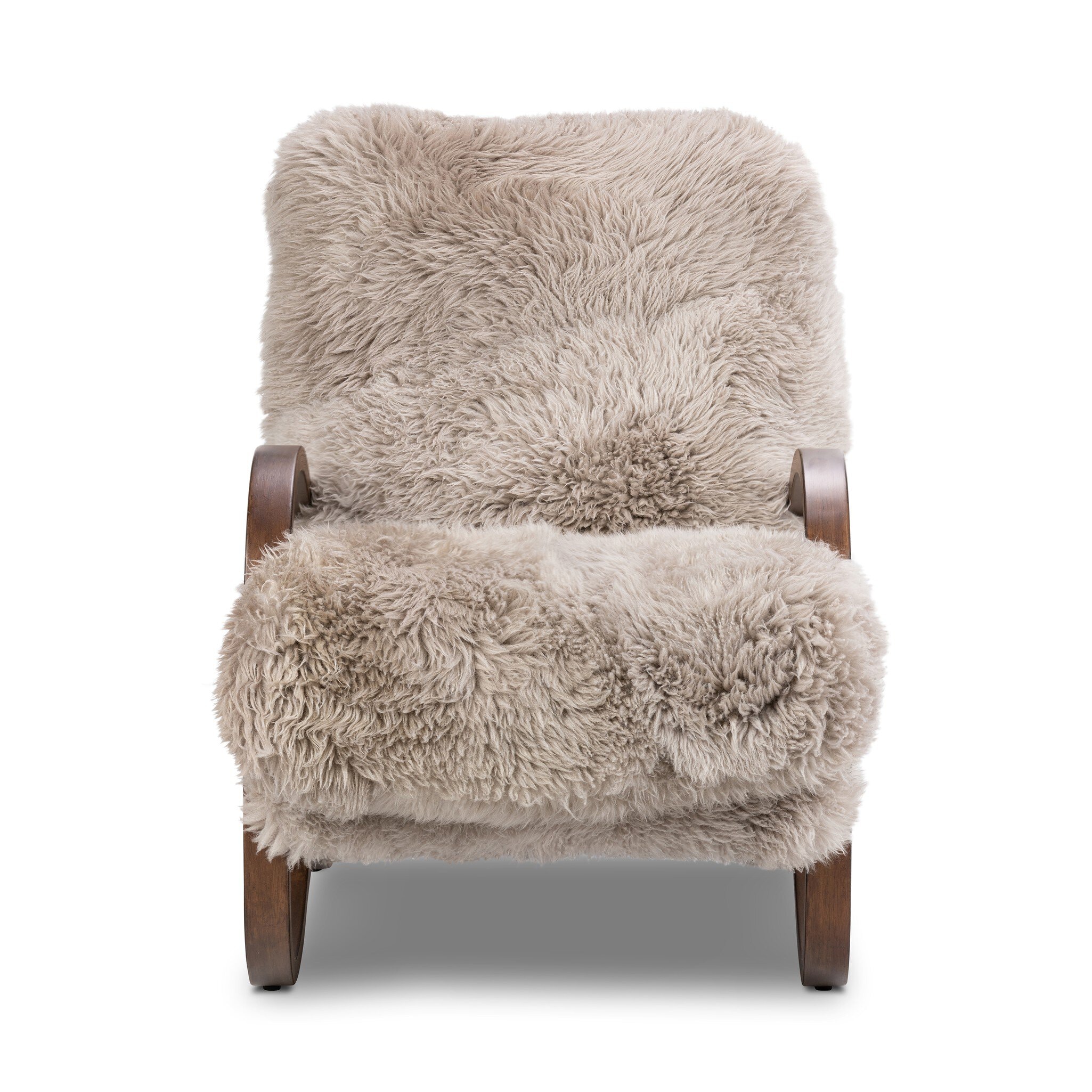 Four Hands Furniture Tobin Chair-Taupe Mongolian Fur 241232-001