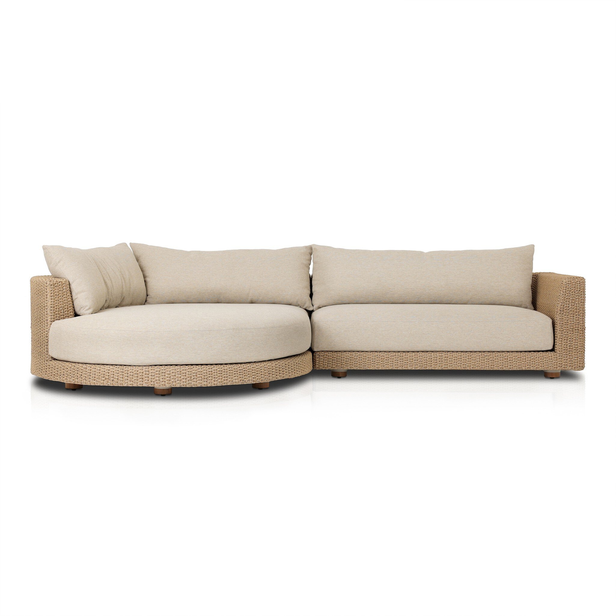 Four Hands Furniture Sylvan Outdoor 2-Piece Sectional - Casa Cream 242081-001