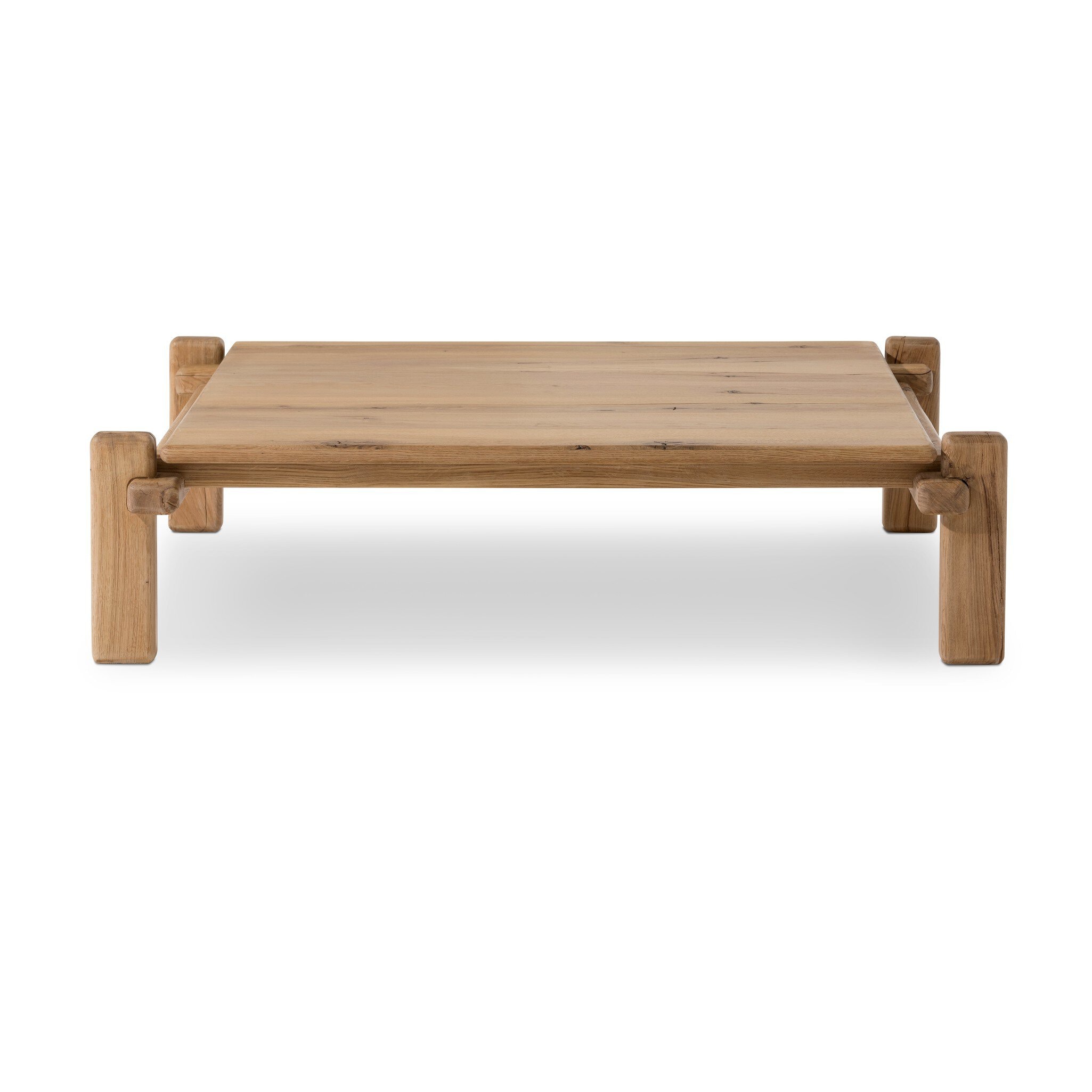 Four Hands Furniture Marcia Square Coffee Table - Natural Reclaimed French Oak 242147-001