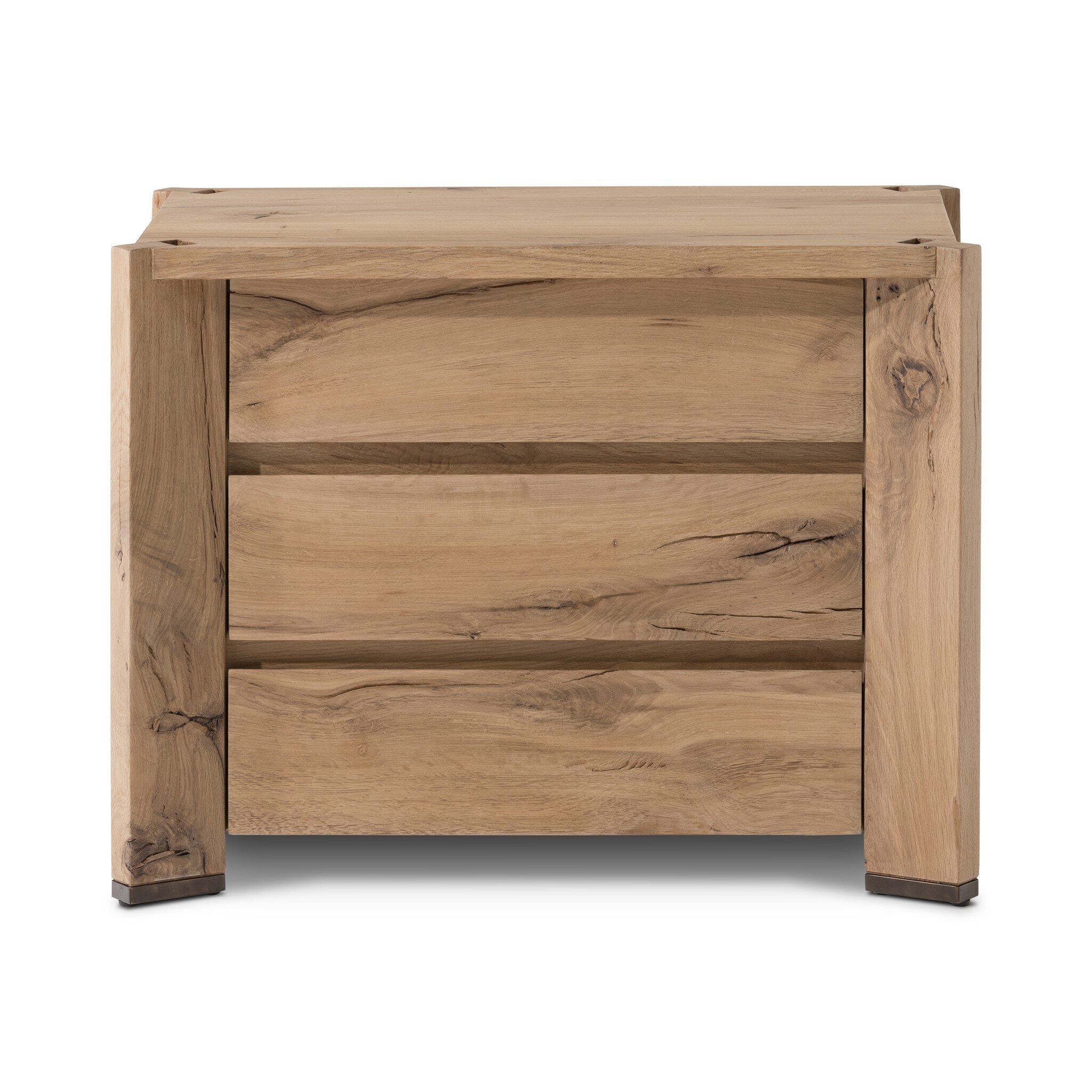 Four Hands Furniture Cassio Nightstand - Natural Reclaimed French Oak 242186-001
