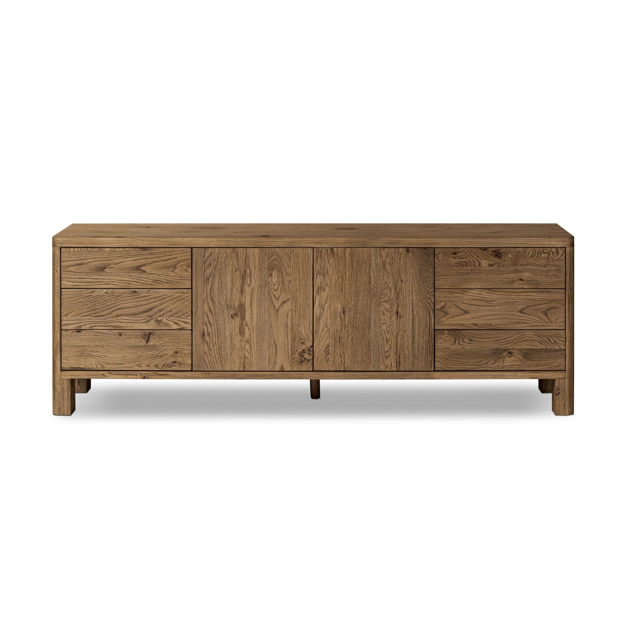 Four Hands Furniture Noeline Media Console - Resawn Worn Oak 242372-002