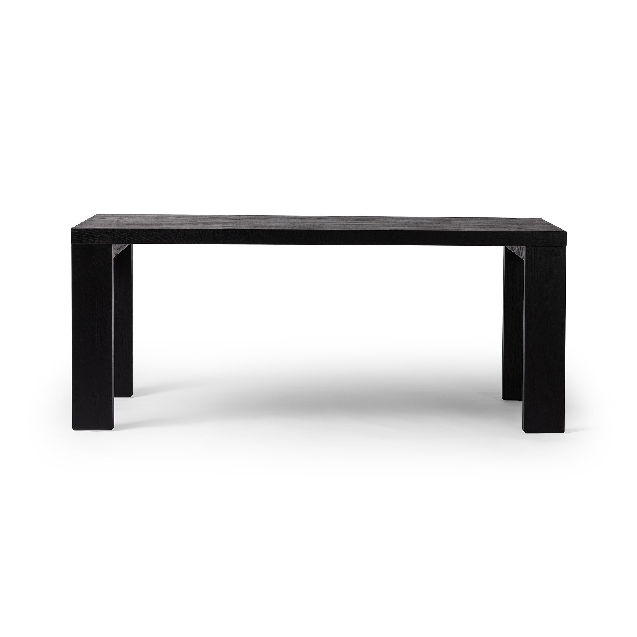Four Hands Furniture Millie Dining Table 72 - Drifted Matte Black Veneer 242689-001