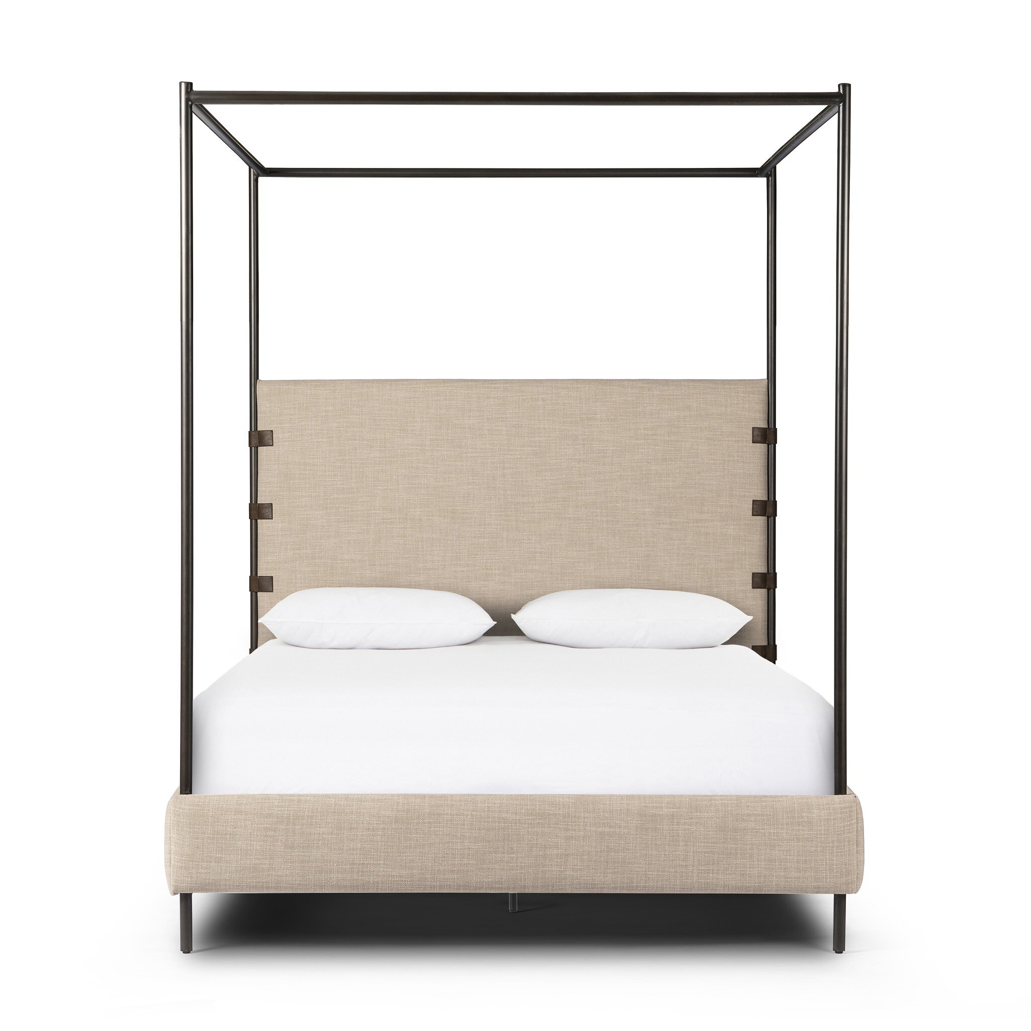 Four Hands Furniture Anderson Queen Canopy Bed - Palm Ecru 242944-005
