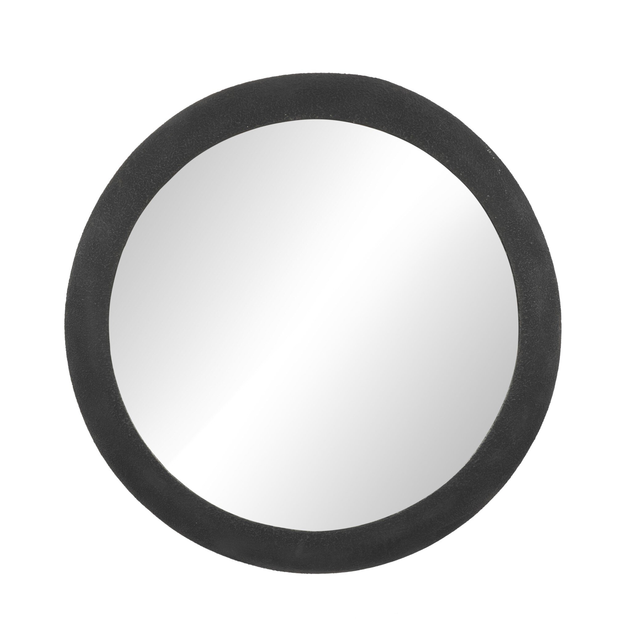 Four Hands Furniture Grazia Wall Mirror - Black Plaster Iron 243510-001