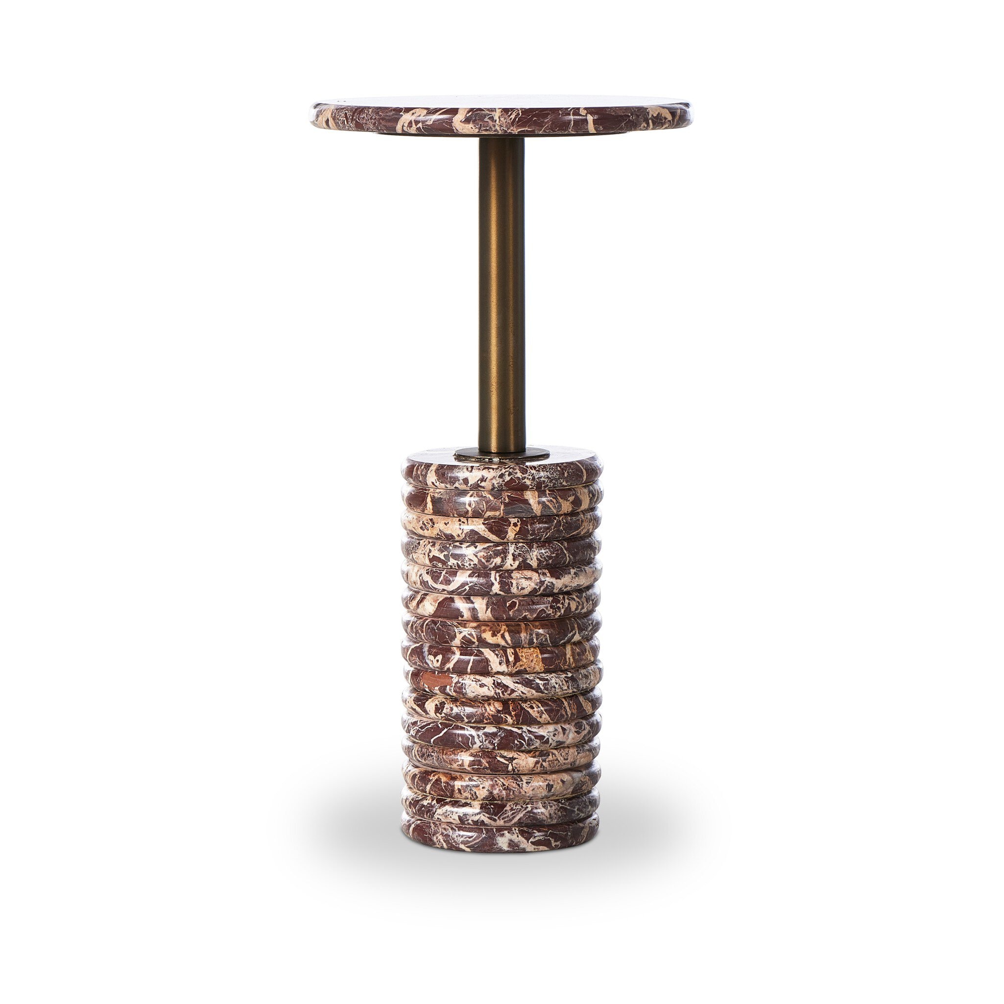Four Hands Furniture Reeves End Table - Garnet Marble 243542-001
