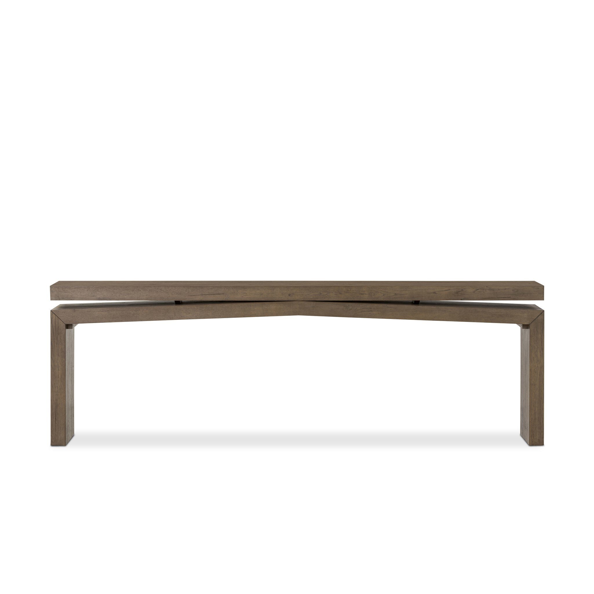 Four Hands Furniture Matthes Console Table - 94 - Rustic Grey Veneer 243556-005