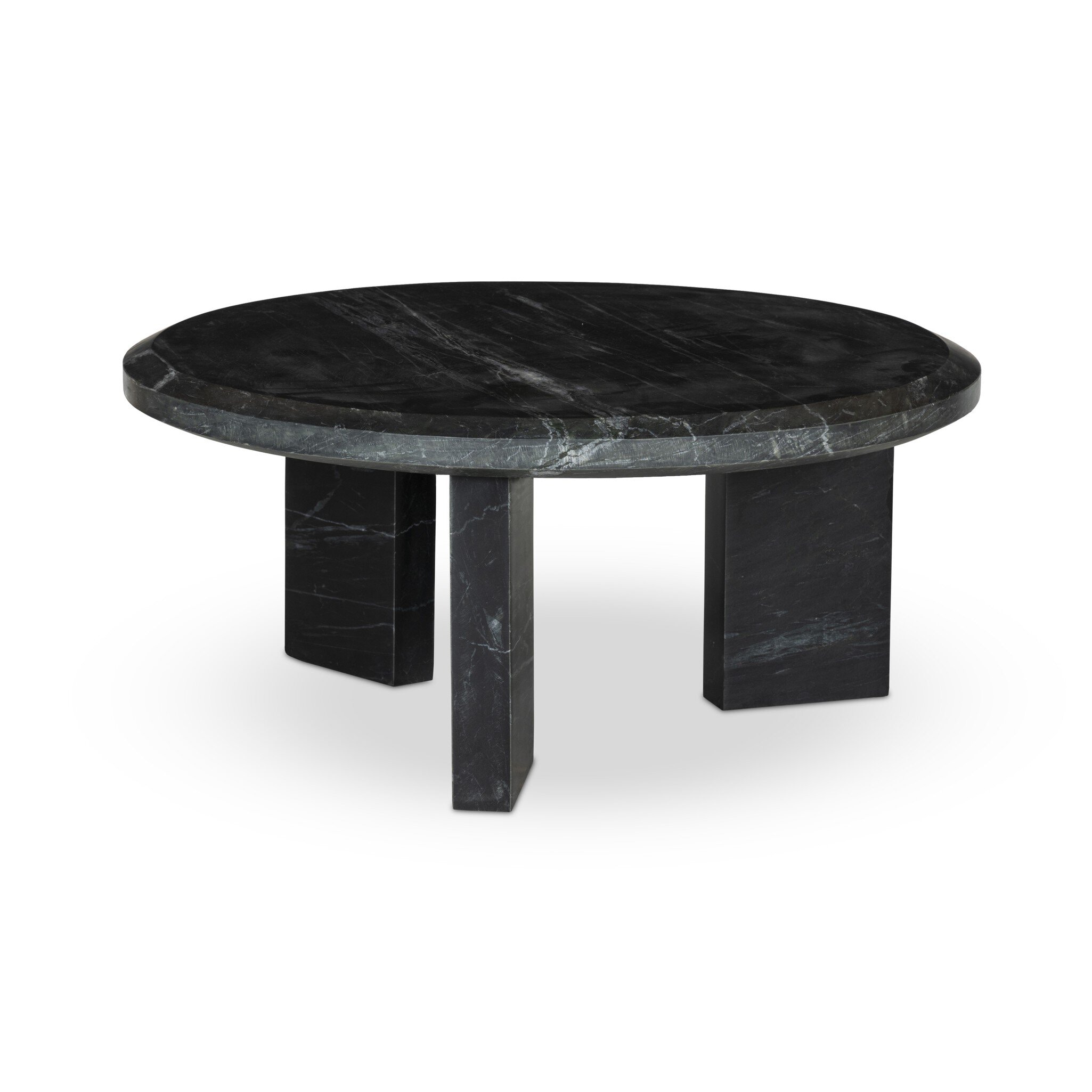 Four Hands Furniture Dakota Nesting Coffee Table - Black Marble 243760-002