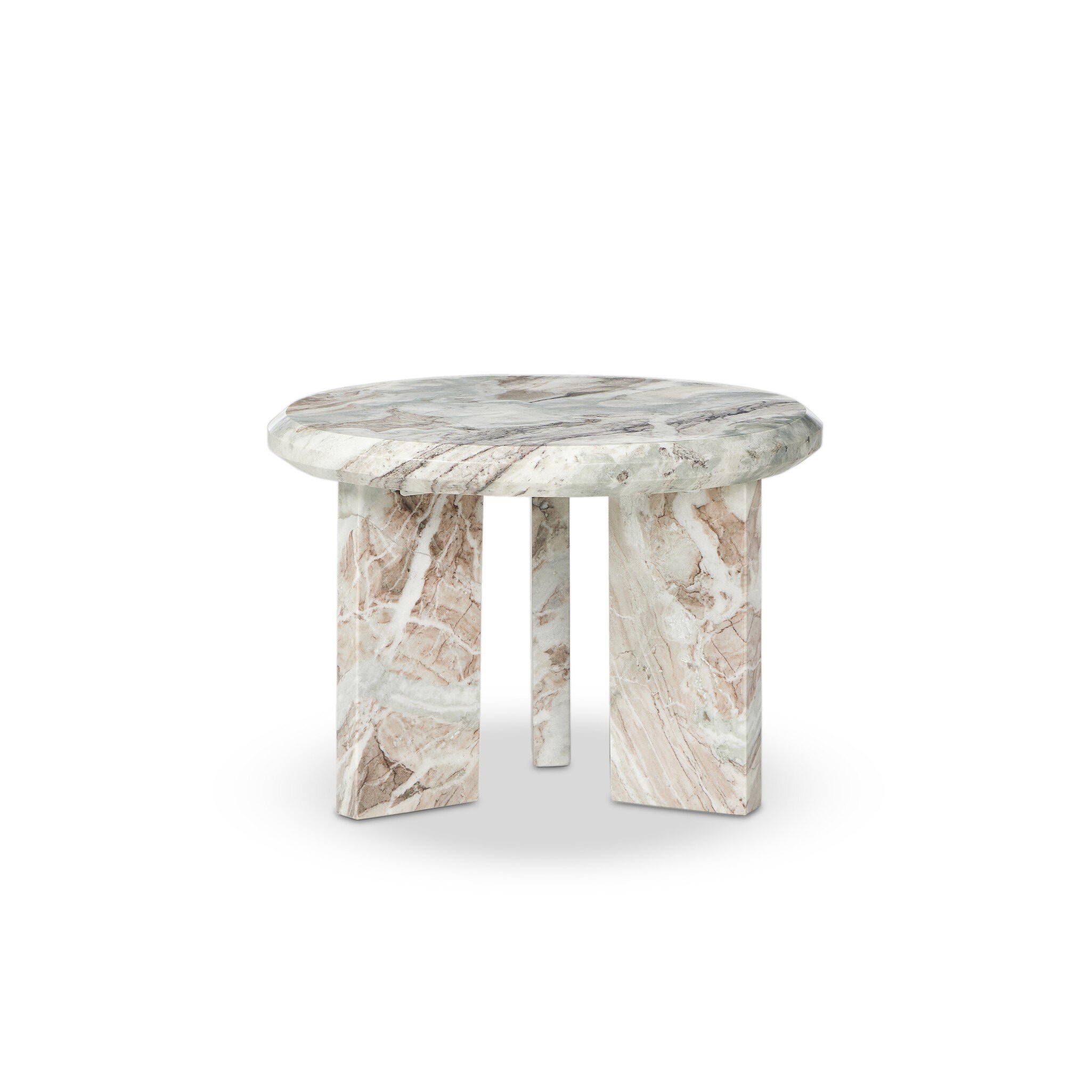 Four Hands Furniture Dakota Nesting Coffee Table - Creamy Taupe Marble Solid 243968-001